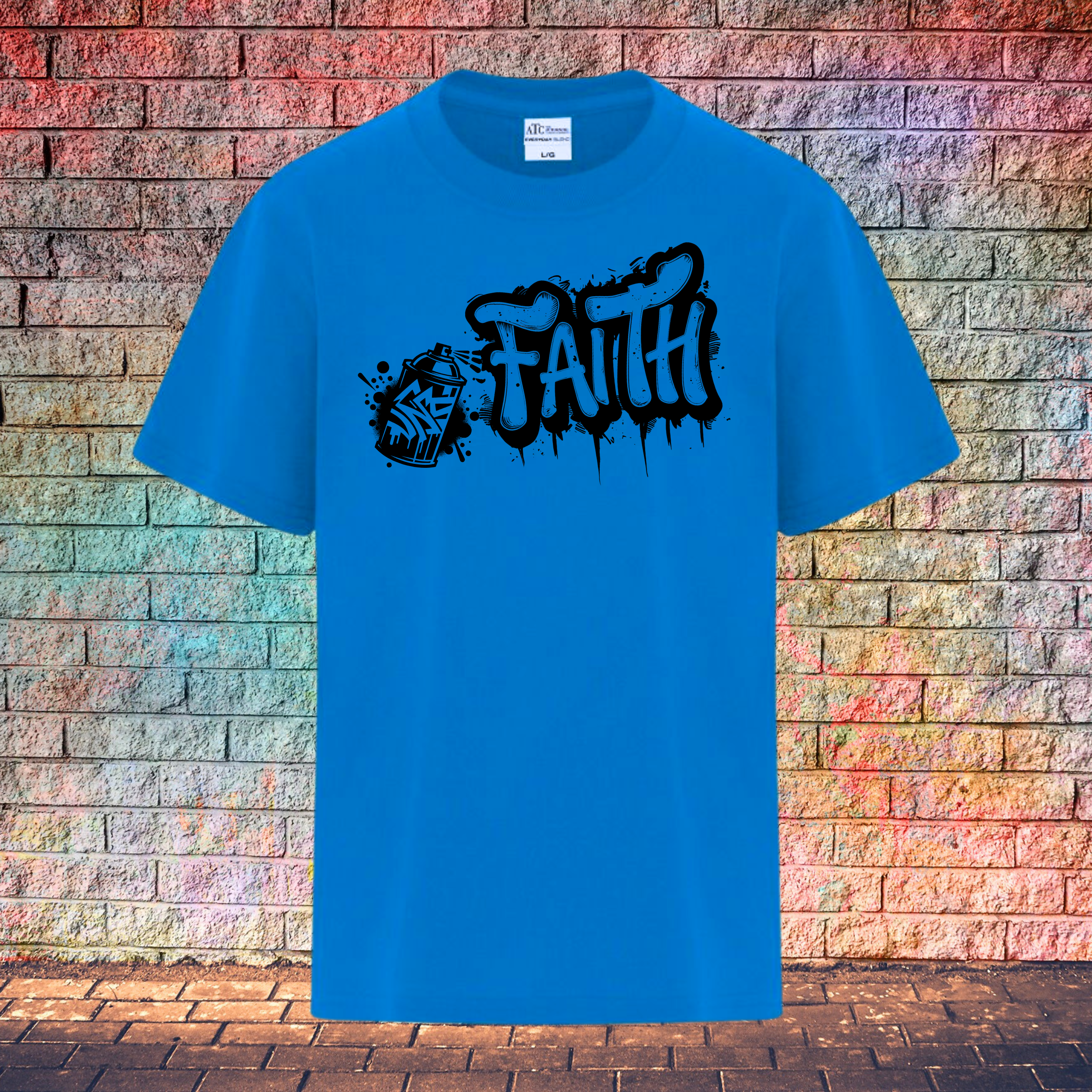 Faith Graffiti Spray - Youth T-Shirt
