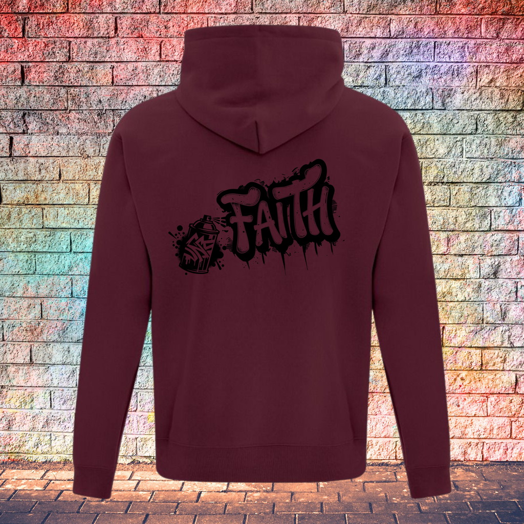 Faith Graffiti Spray - Youth Hoodie