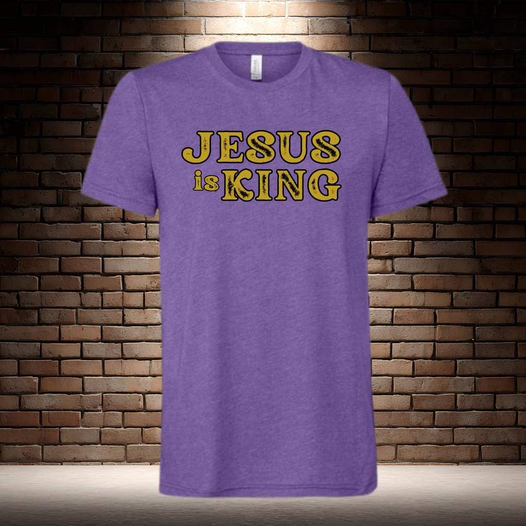 Jesus Is King - Rustic Gold