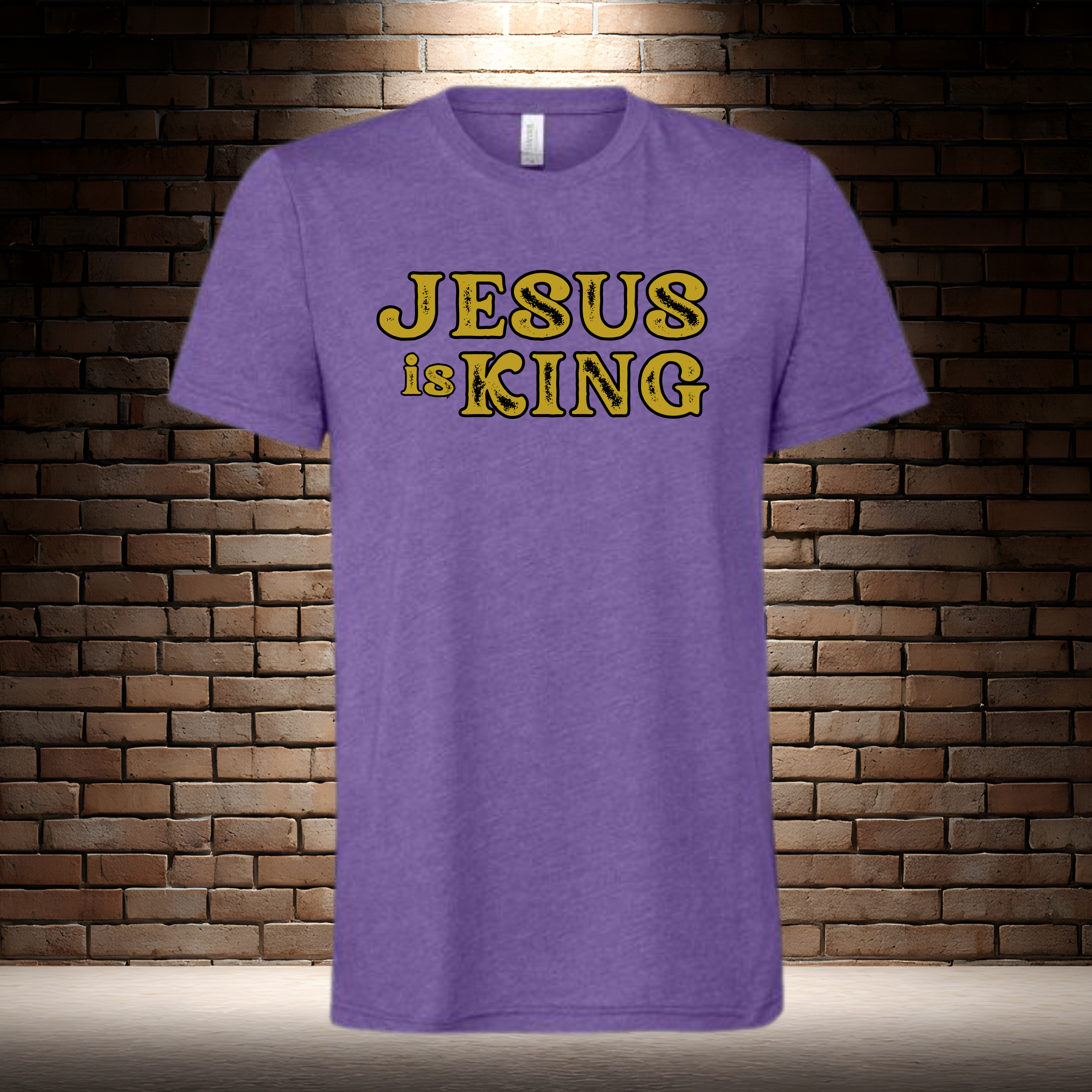Jesus Is King - Rustic Gold