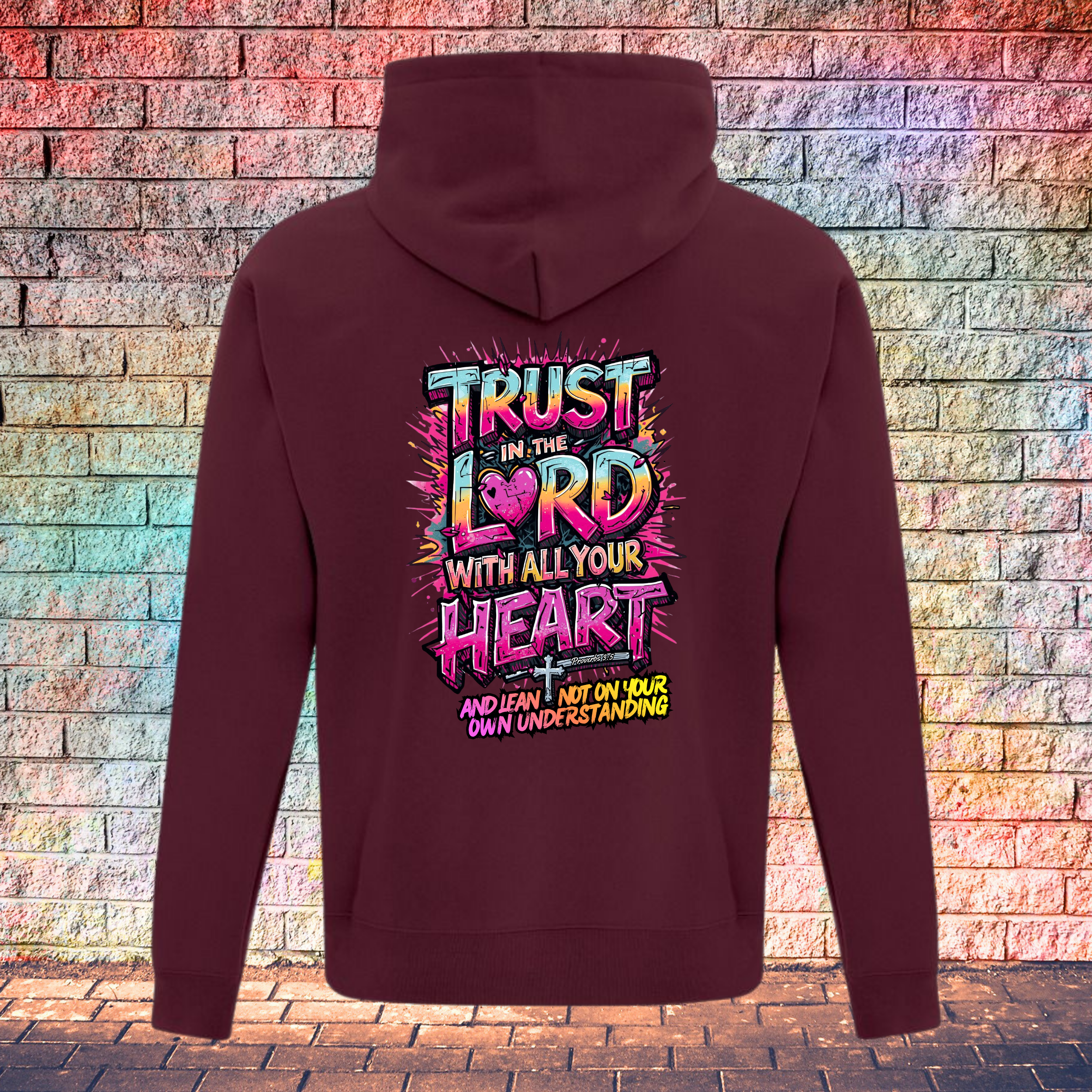 Trust In The Lord With All Your Heart And Lean Not On Your Own Understanding - Youth Hoodie