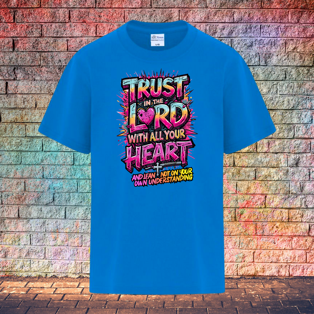 Trust In The Lord With All Your Heart And Lean Not On Your Own Understanding - Youth T-Shirt