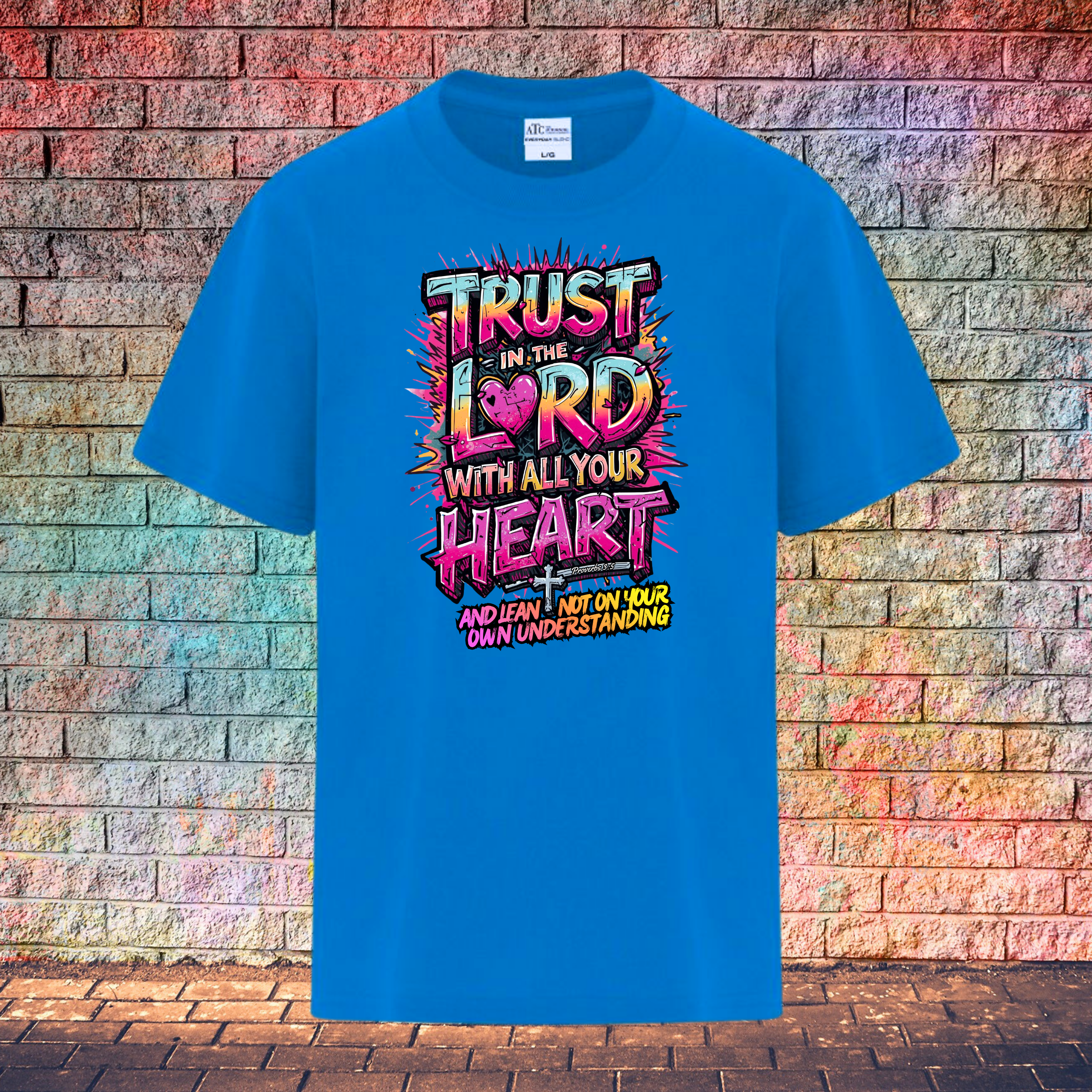 Trust In The Lord With All Your Heart And Lean Not On Your Own Understanding - Youth T-Shirt