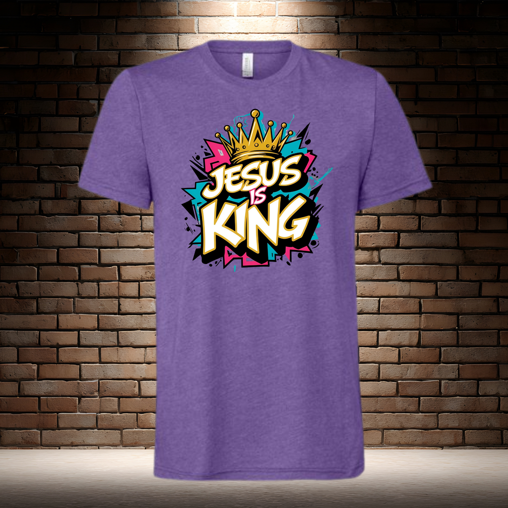 Jesus Is King - Color Burst