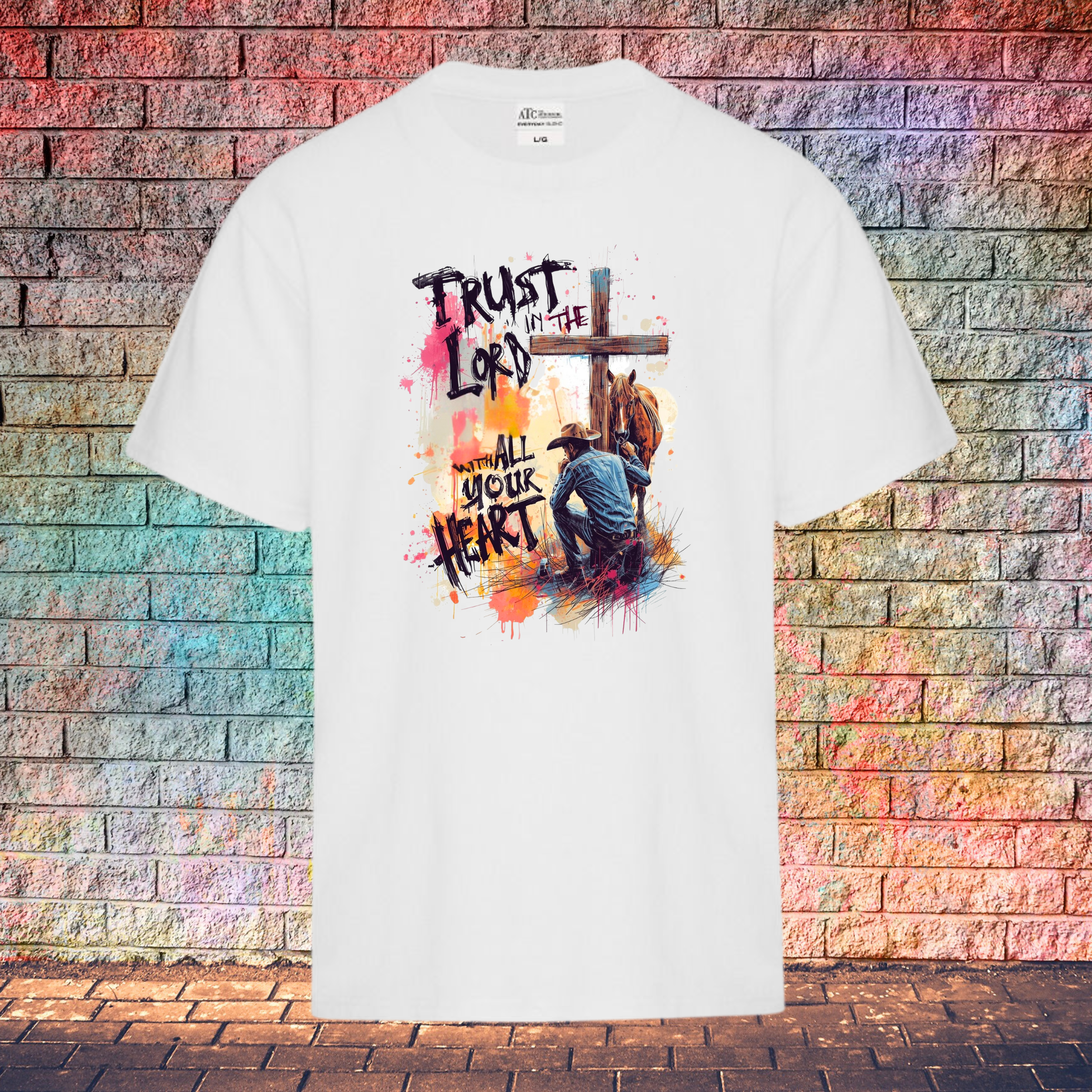 Trust In The Lord With All Your Heart / String Letters - Youth T-Shirt
