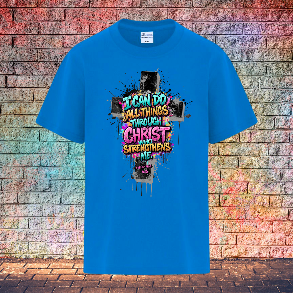 I Can Do All Things Through Christ Who Strengthens Me - Youth T-Shirt