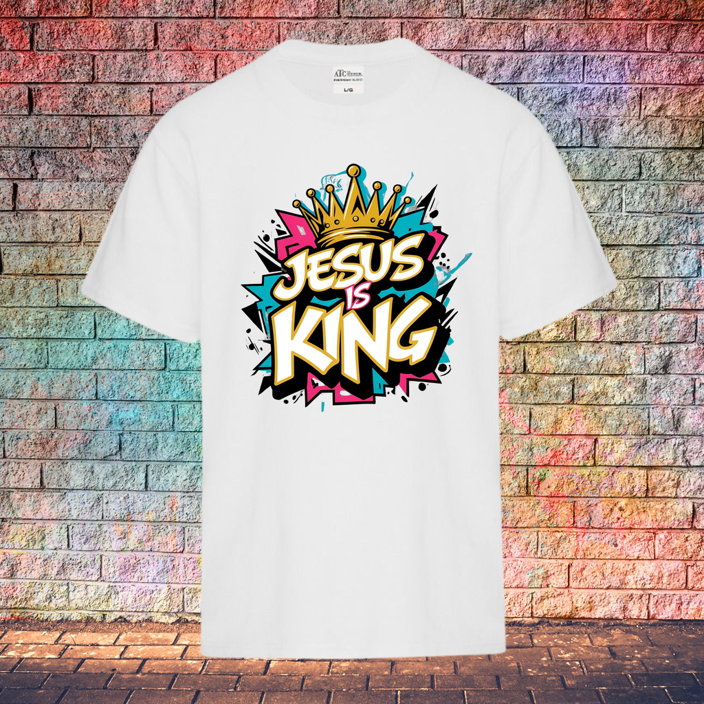 Jesus Is King / Colour Burst - Youth T-Shirt