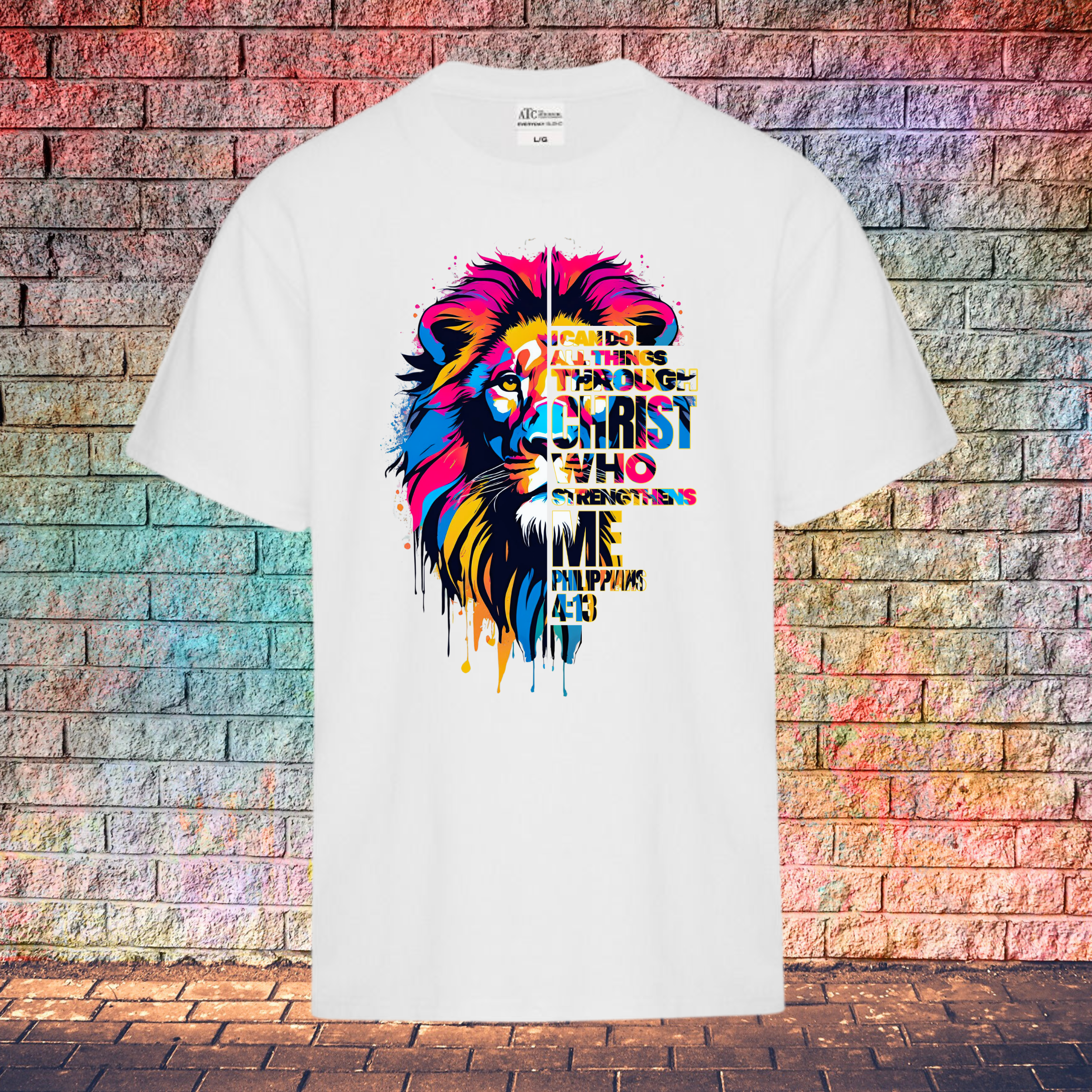 Philippians 4:13 Lion - Youth T-Shirt