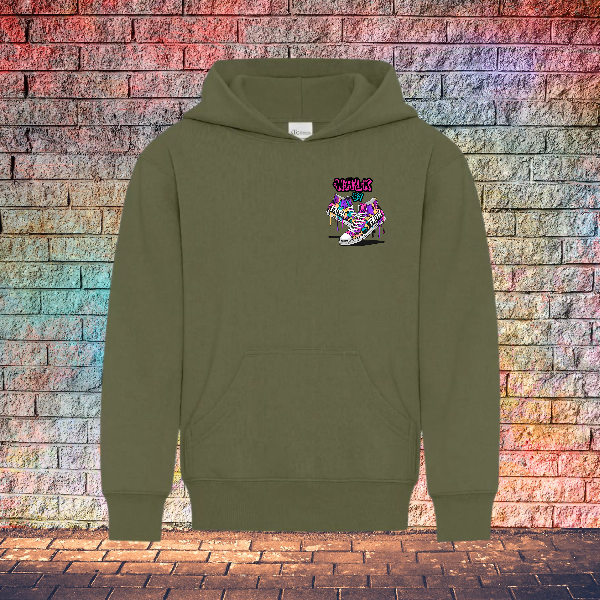 Walk By Faith / Shoes - Youth Hoodie