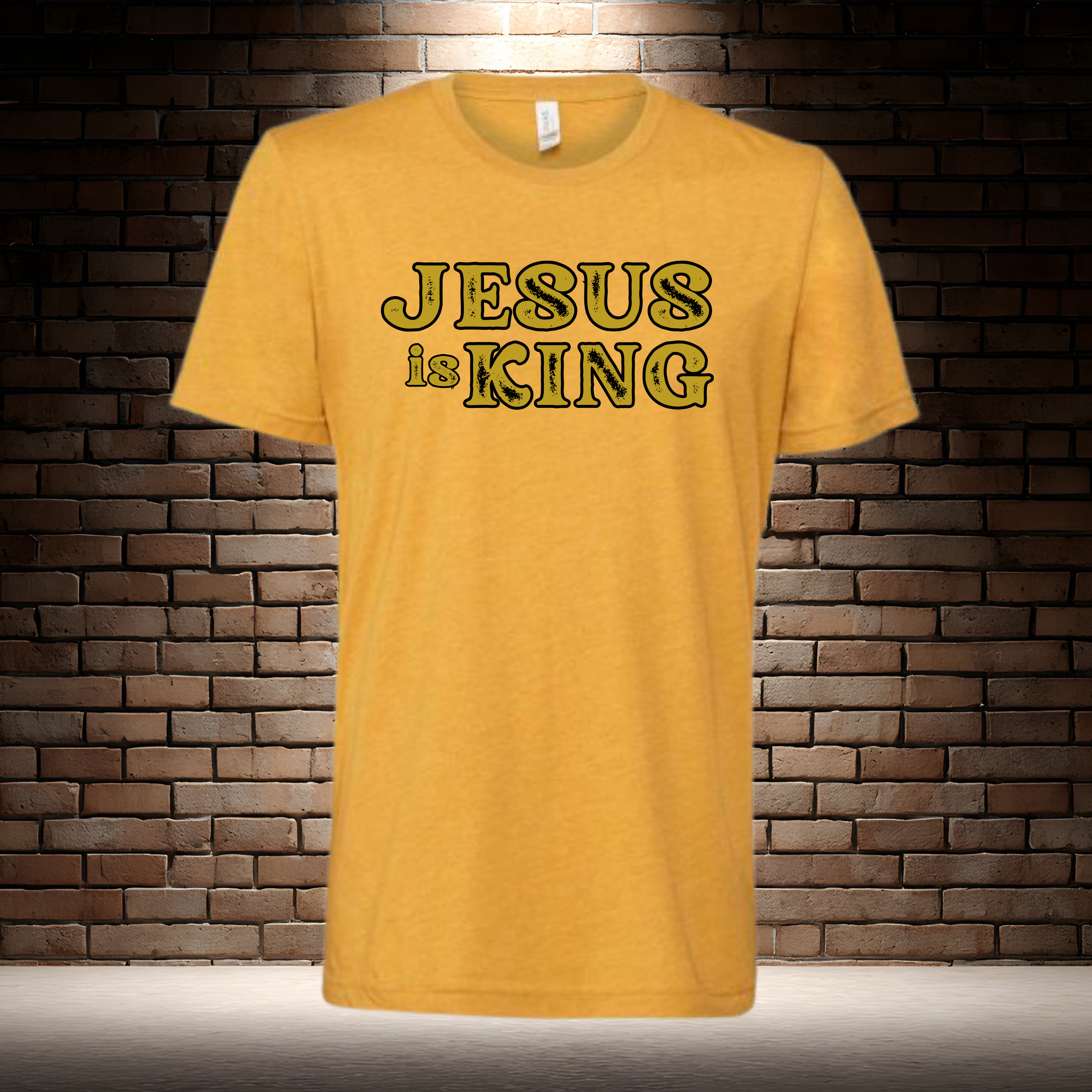 Jesus Is King - Rustic Gold