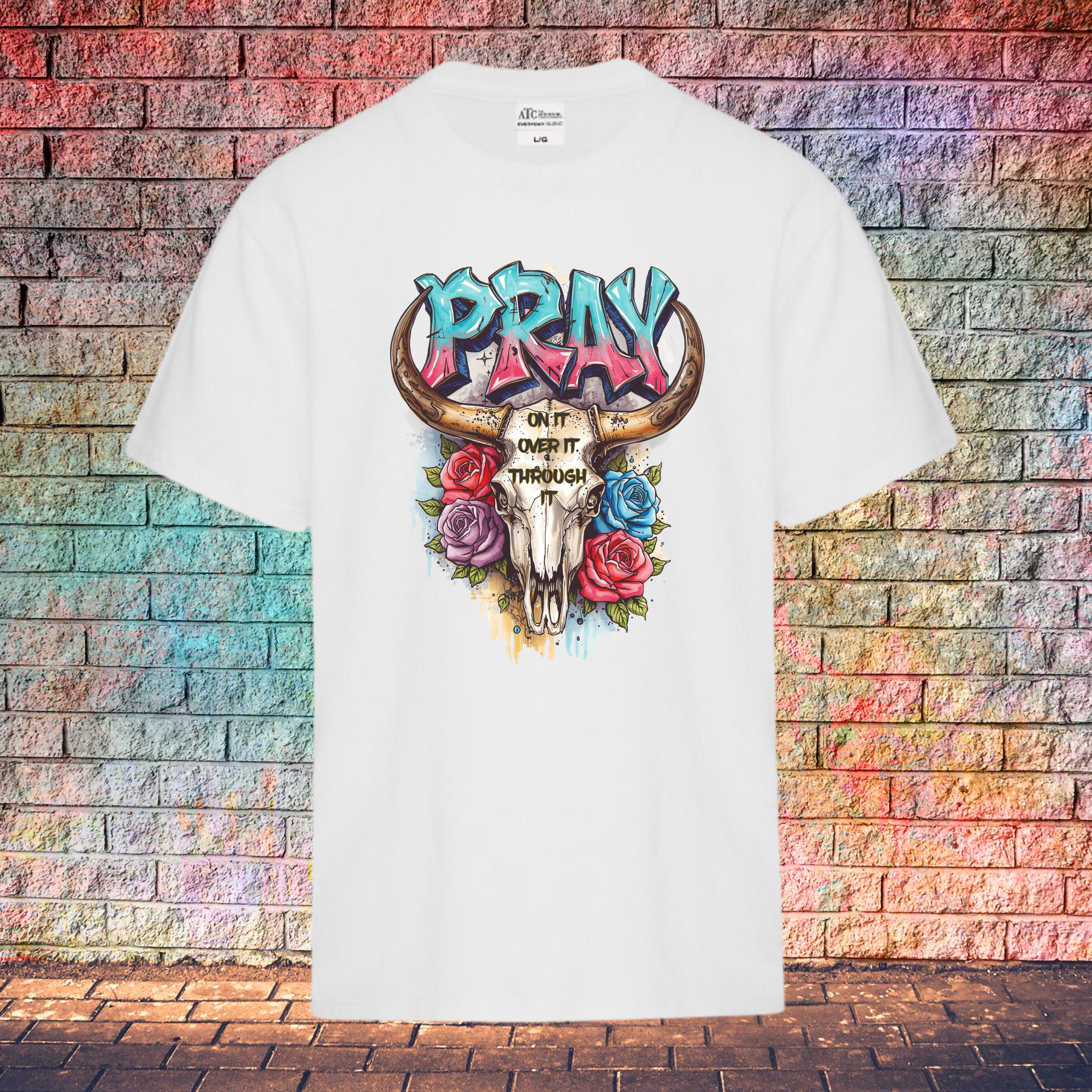 Pray On It Over It Through It - Youth T-Shirt