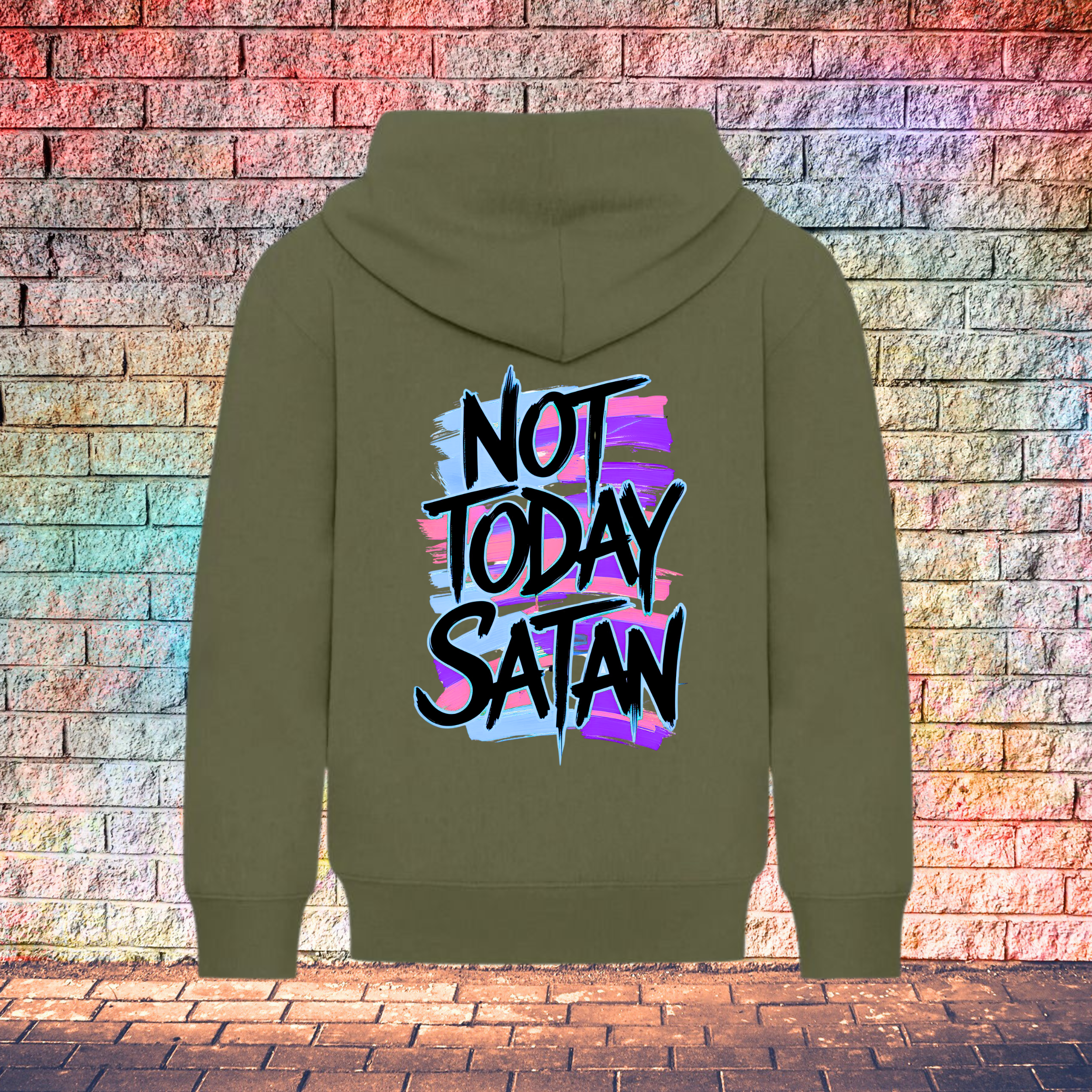 Not Today Satan - Youth Hoodie