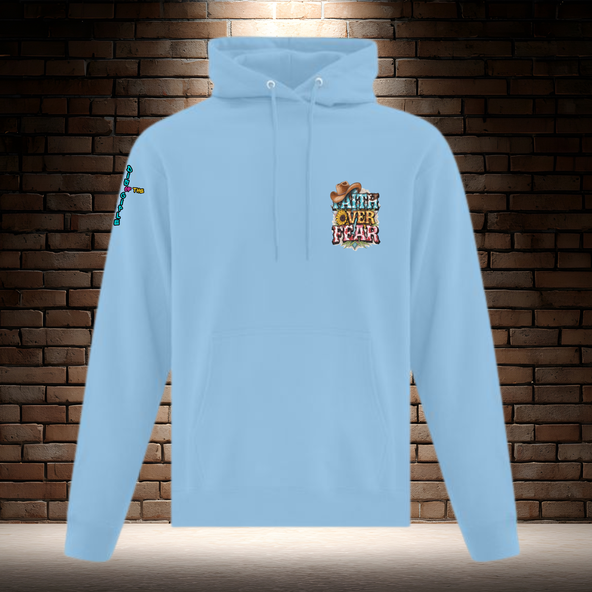 Faith Over Fear - Cowboy Hat Top Left