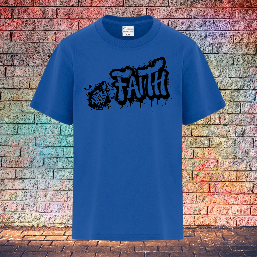 Faith Graffiti Spray - Youth T-Shirt