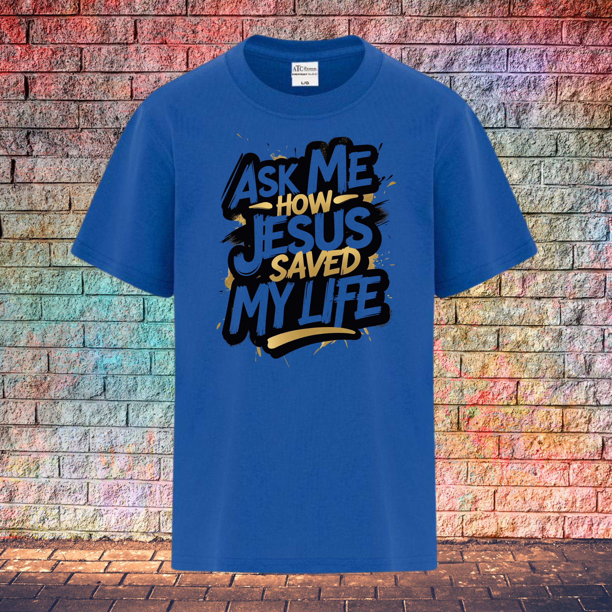 Ask Me How Jesus Saved My Life - Youth T-Shirt