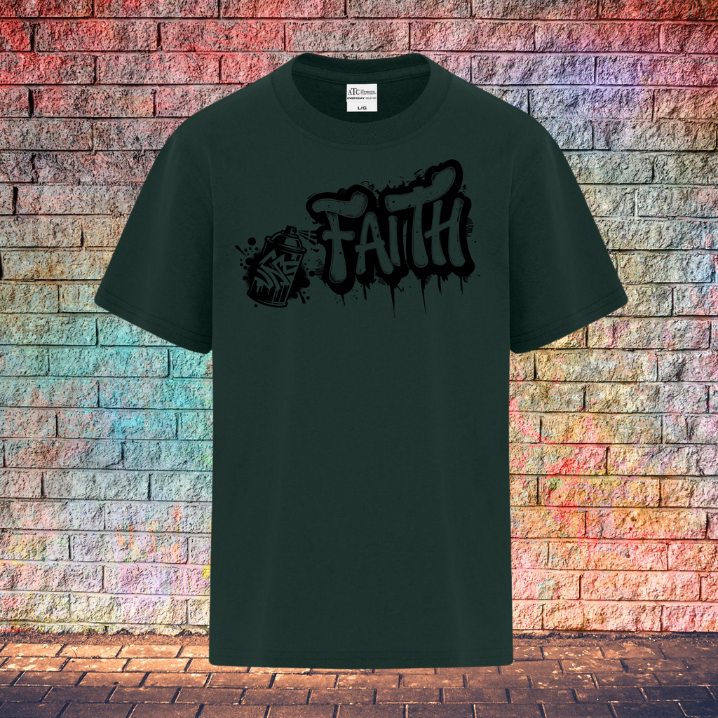 Faith Graffiti Spray - Youth T-Shirt