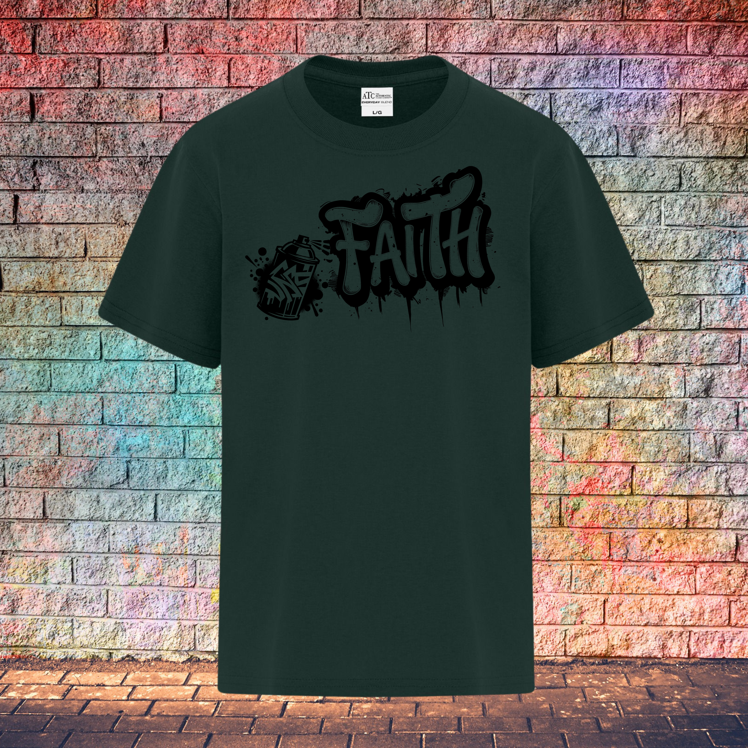 Faith Graffiti Spray - Youth T-Shirt