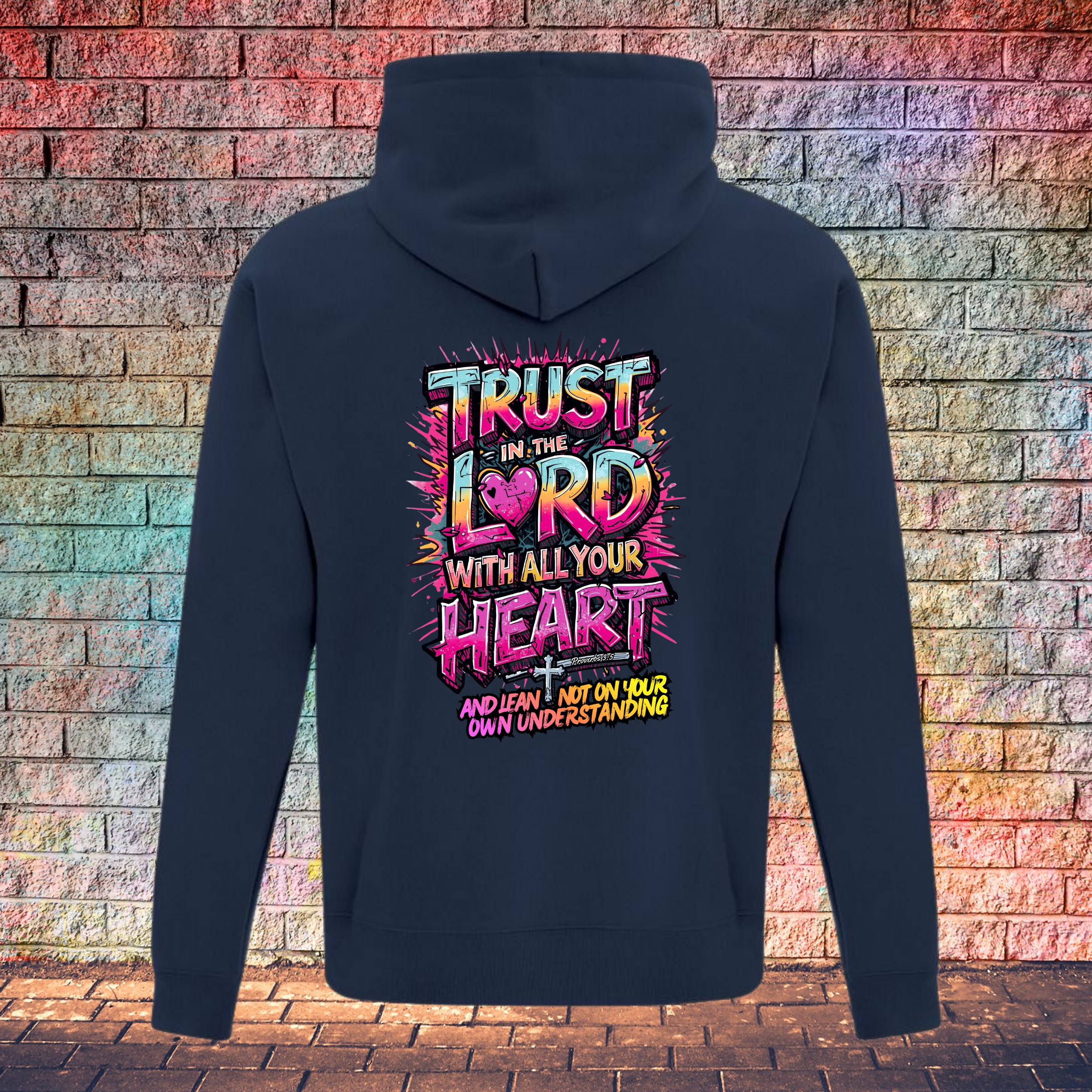 Trust In The Lord With All Your Heart And Lean Not On Your Own Understanding - Youth Hoodie