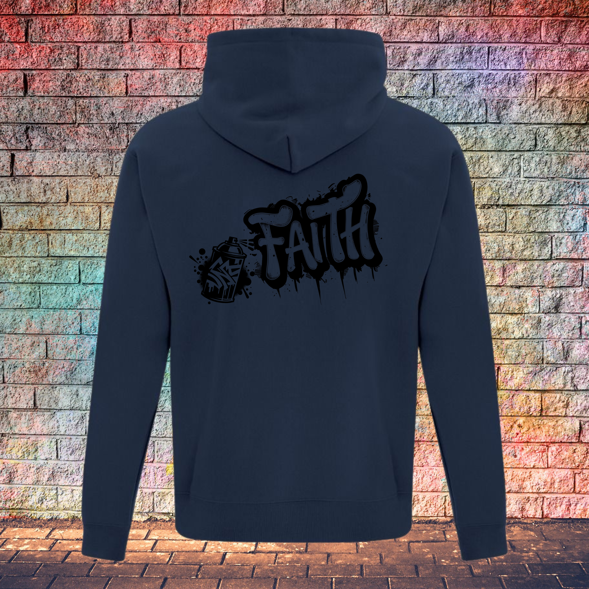 Faith Graffiti Spray - Youth Hoodie