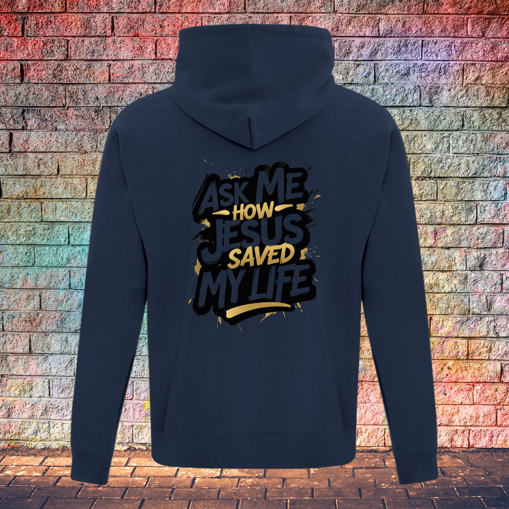 Ask Me How Jesus Saved My Life - Youth Hoodie