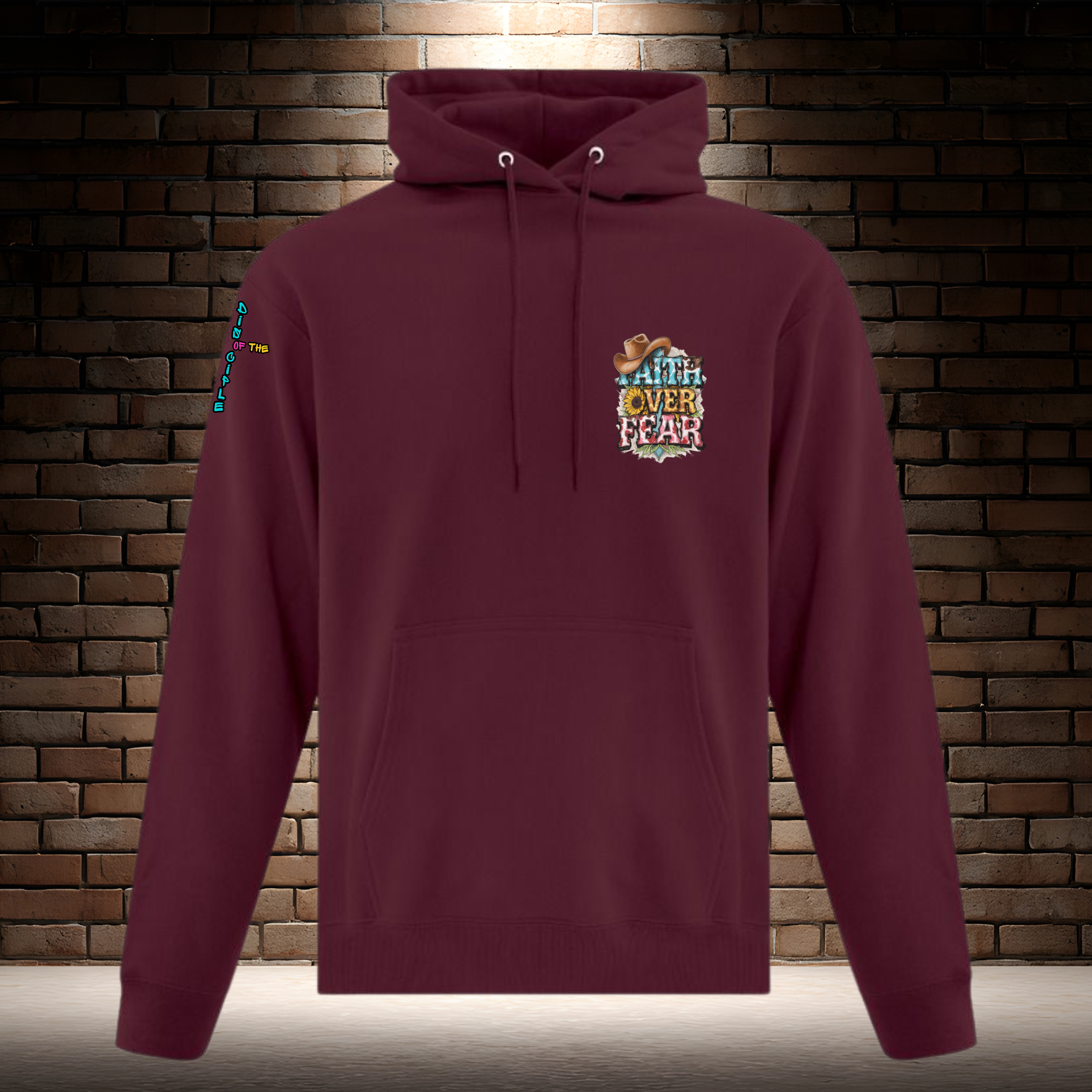 Faith Over Fear - Cowboy Hat Top Left