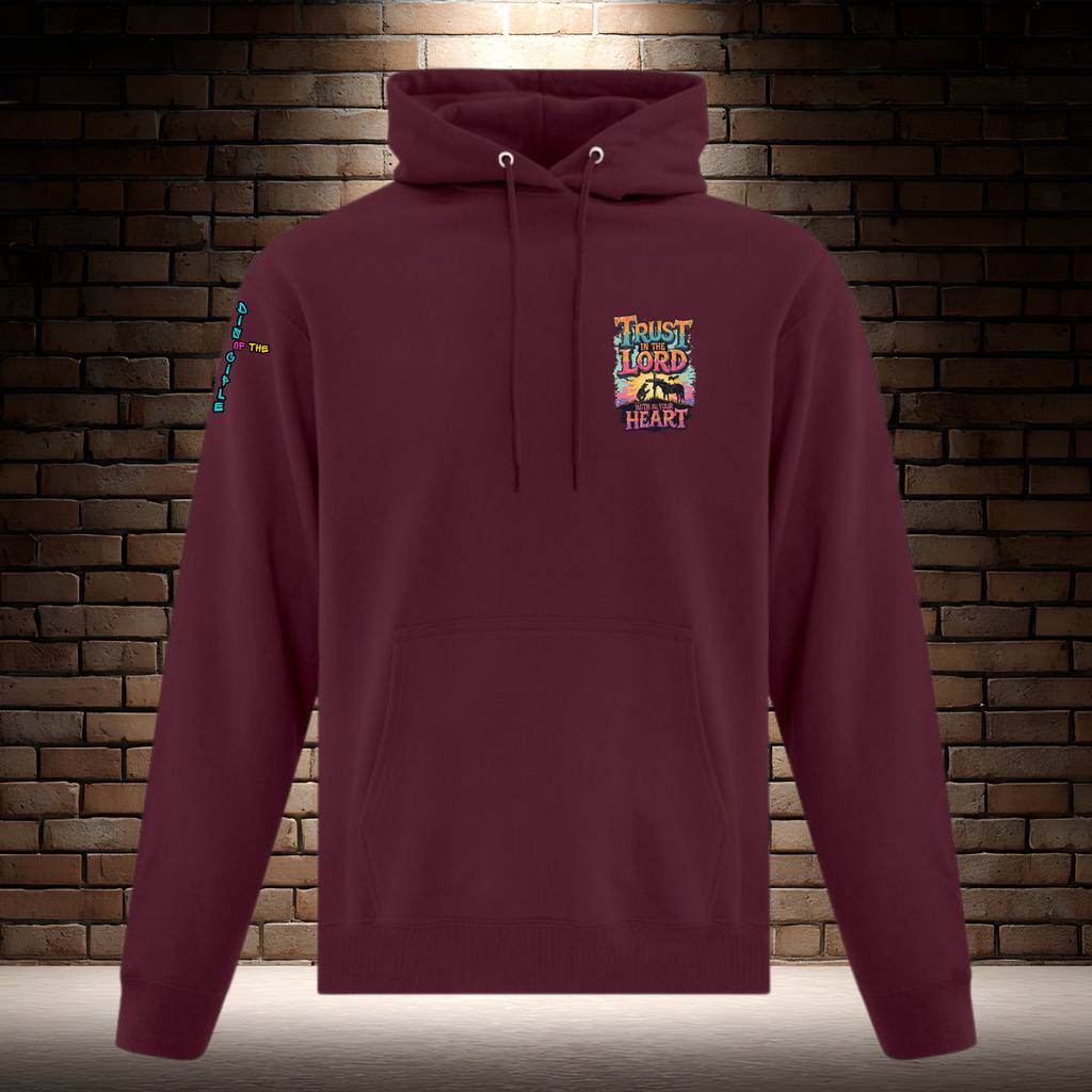 Trust In The Lord With All Your Heart - Orange/Turquiose