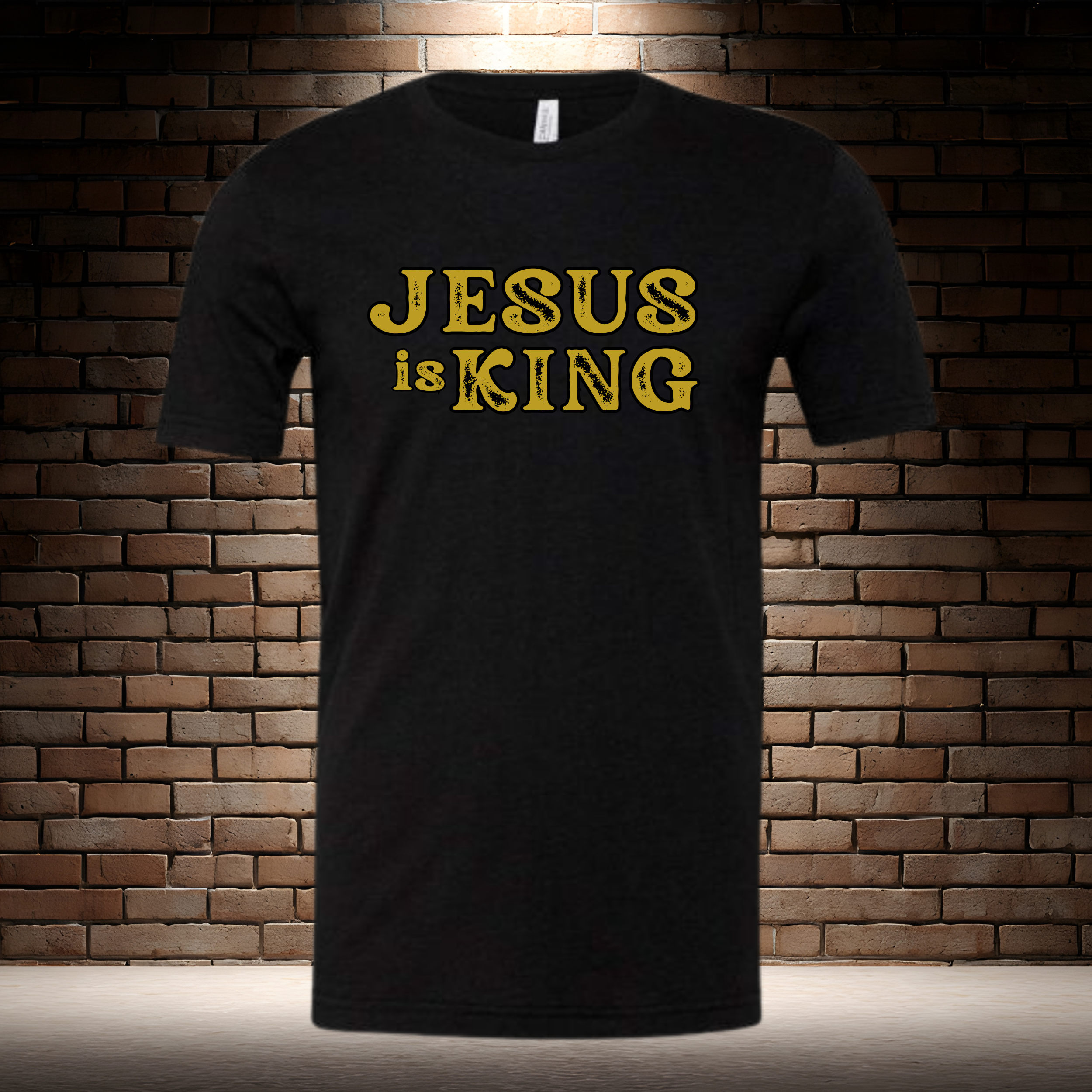 Jesus Is King - Rustic Gold