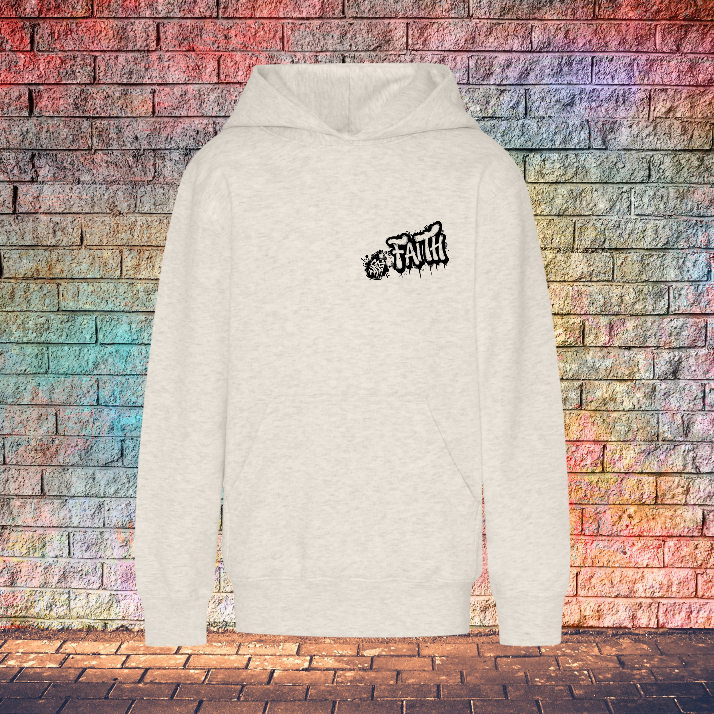 Faith Graffiti Spray - Youth Hoodie