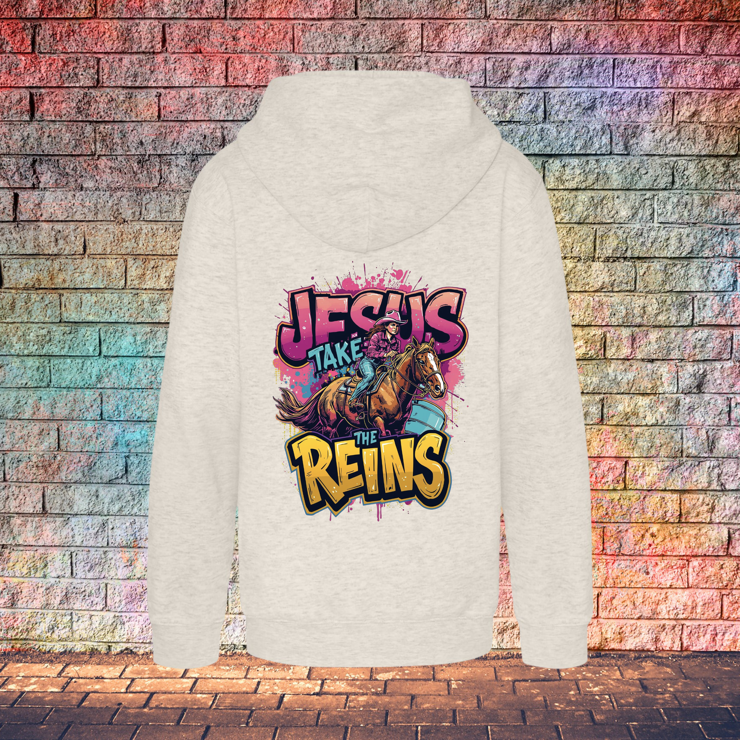 Jesus Take The Reins - Youth Hoodie