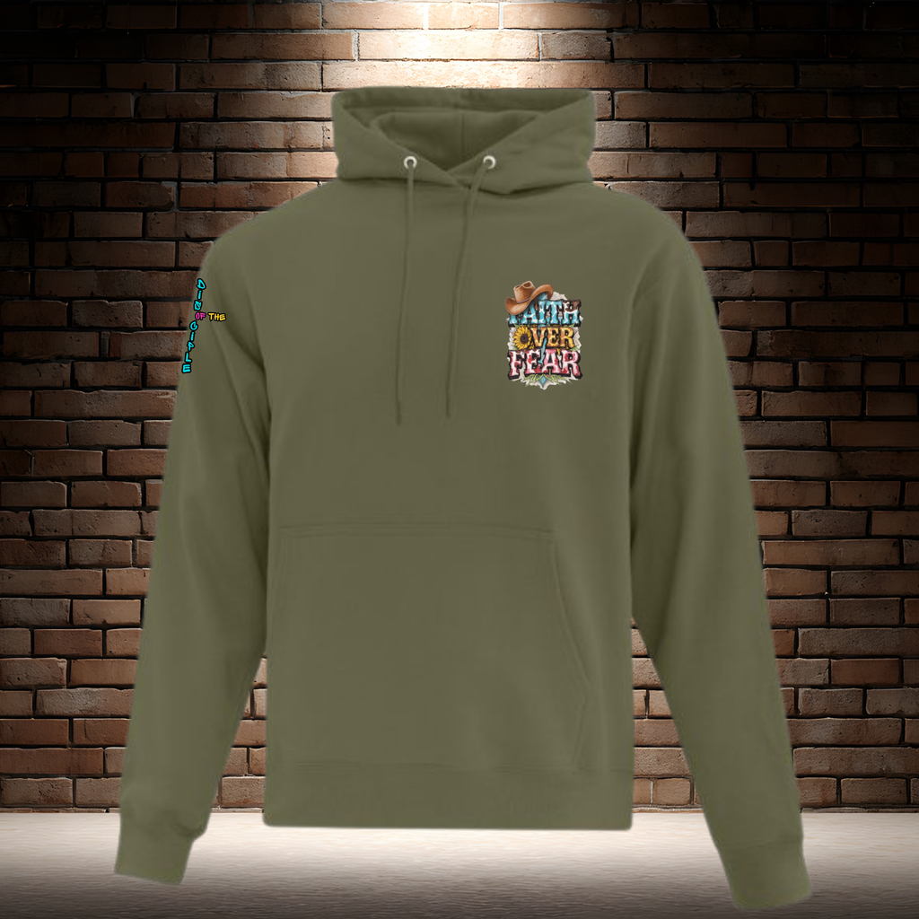 Faith Over Fear - Cowboy Hat Top Left