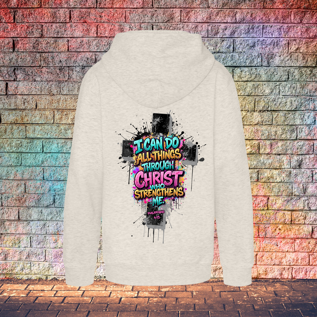 I Can Do All Things Through Christ Who Strengthens Me - Youth Hoodie