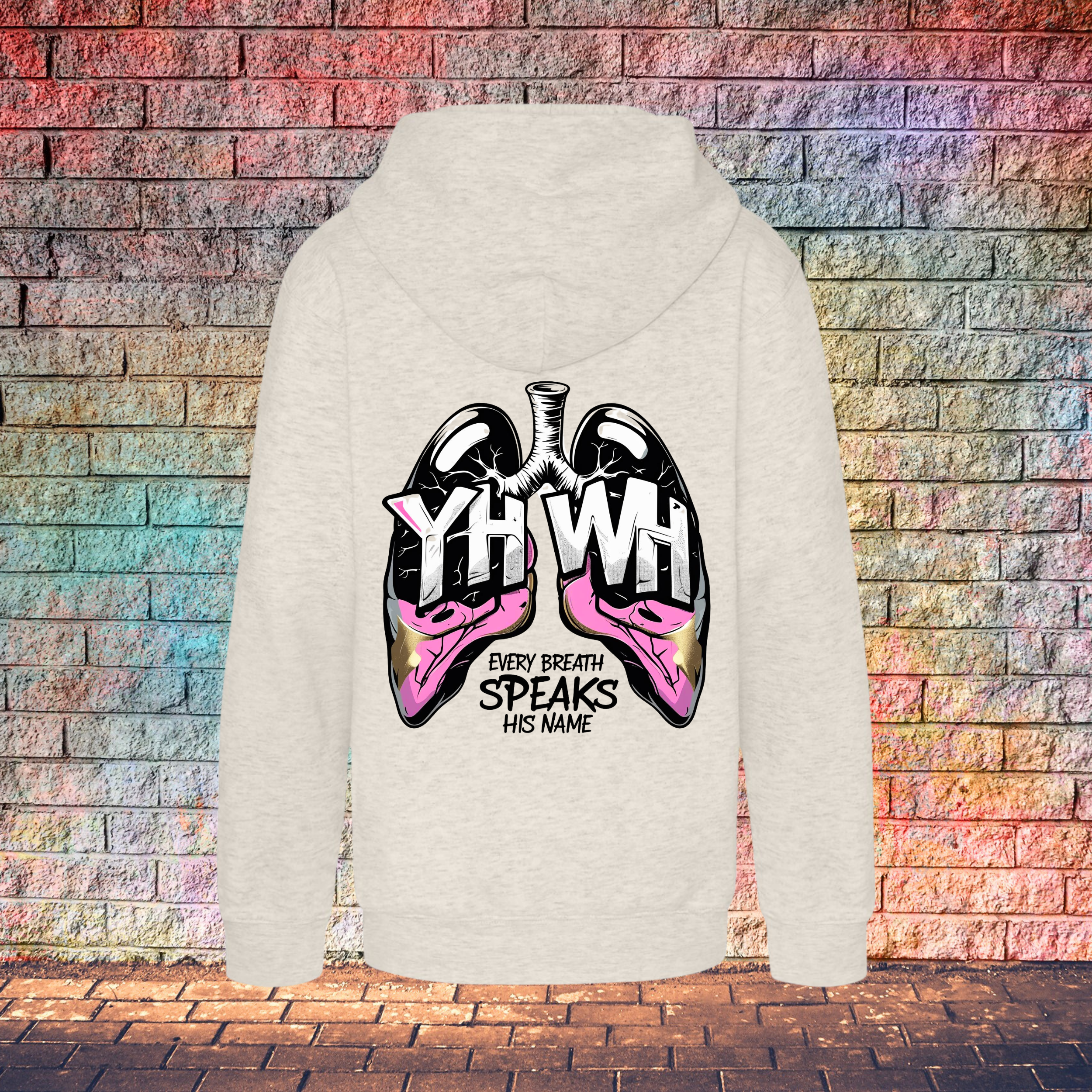 Yahweh Every Breath Speaks His Name - Youth Hoodie