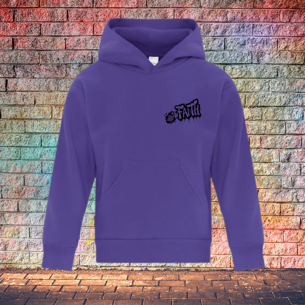 Faith Graffiti Spray - Youth Hoodie