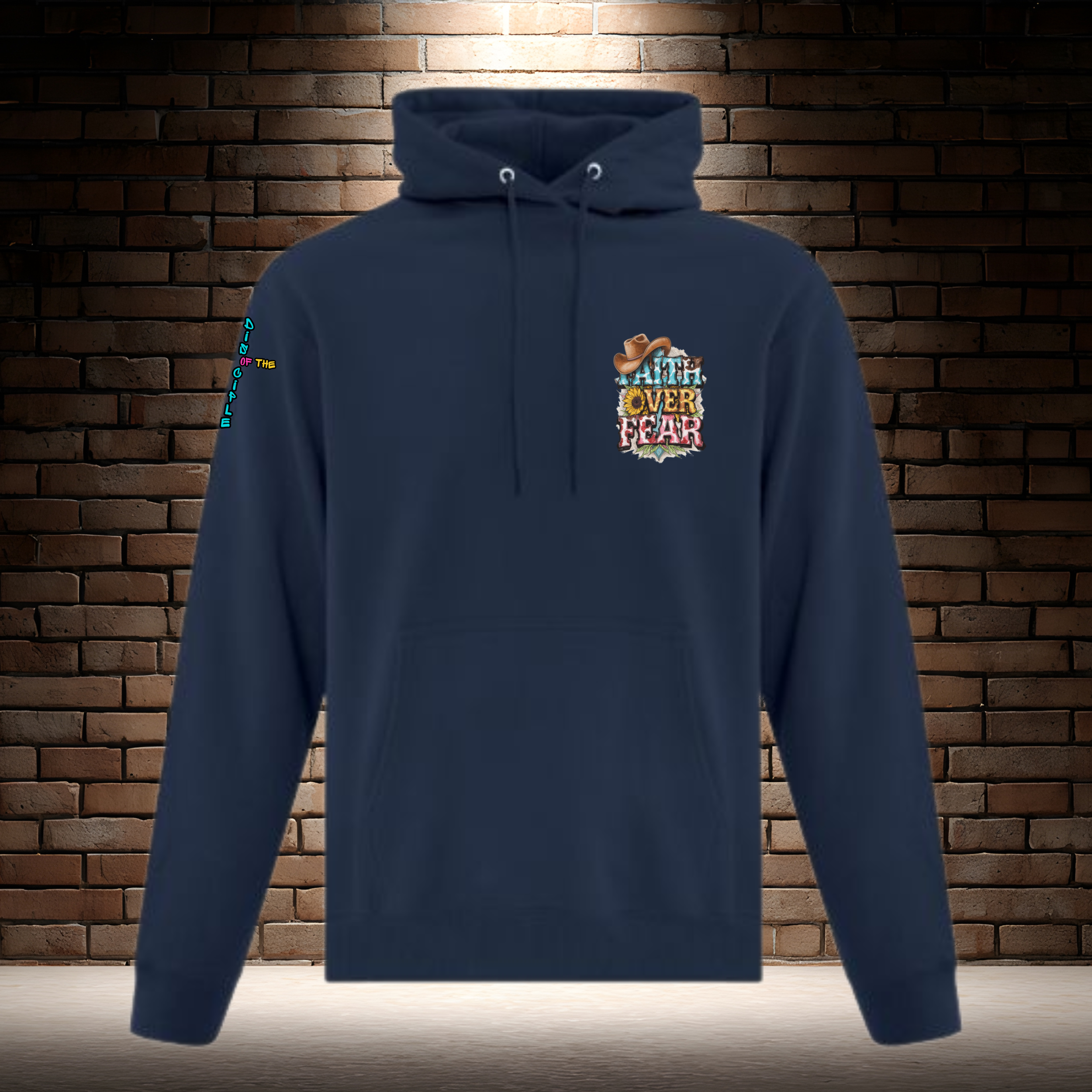 Faith Over Fear - Cowboy Hat Top Left