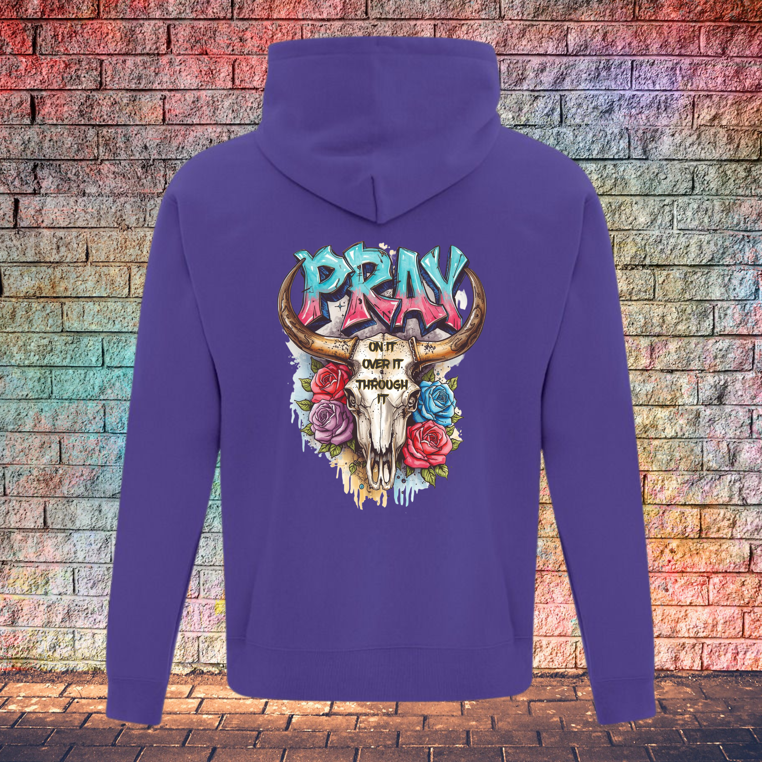 Pray On It Over It Through It - Youth Hoodie