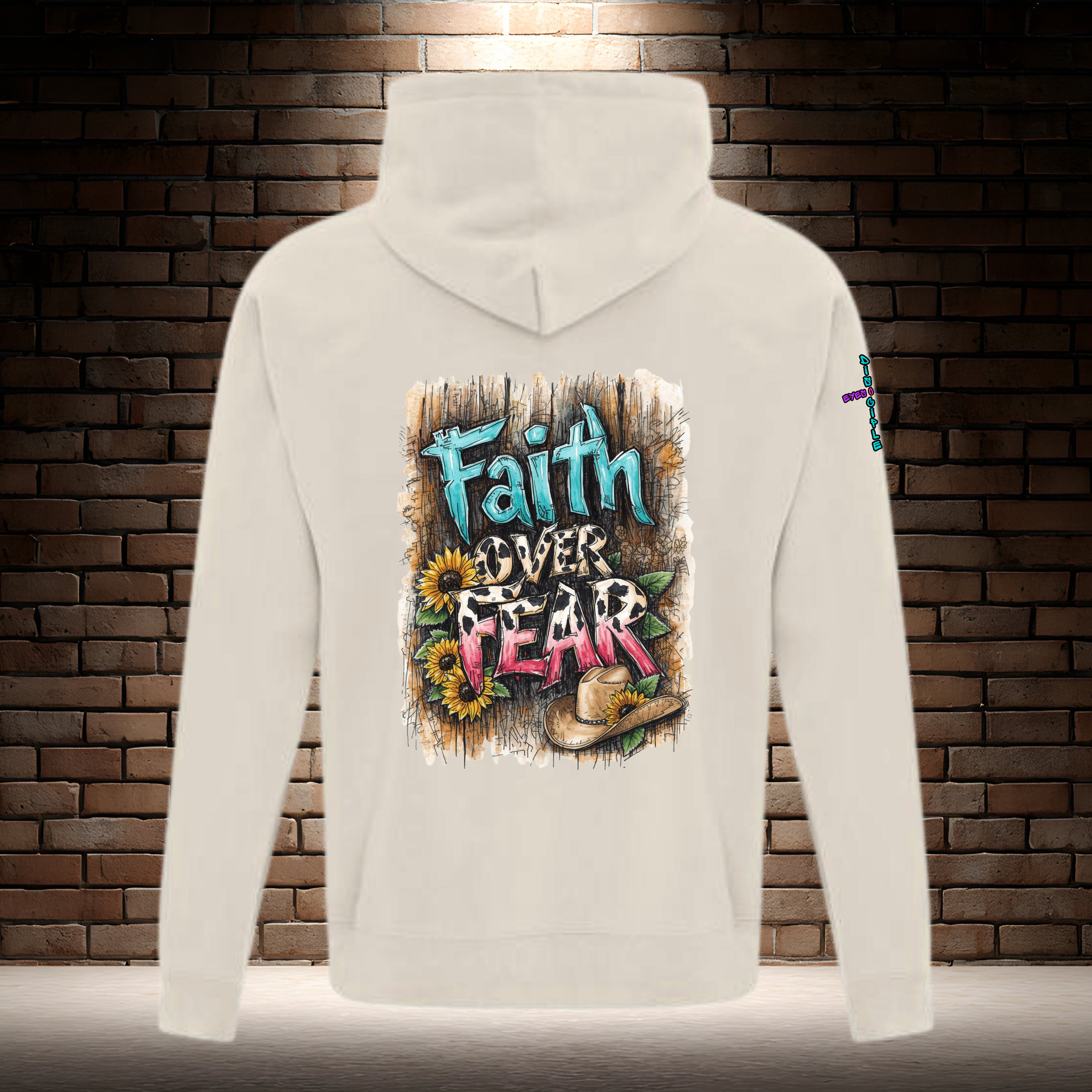 Faith Over Fear - Barn Wood Background