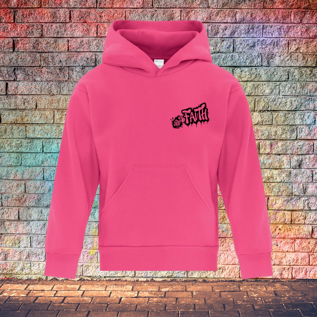 Faith Graffiti Spray - Youth Hoodie