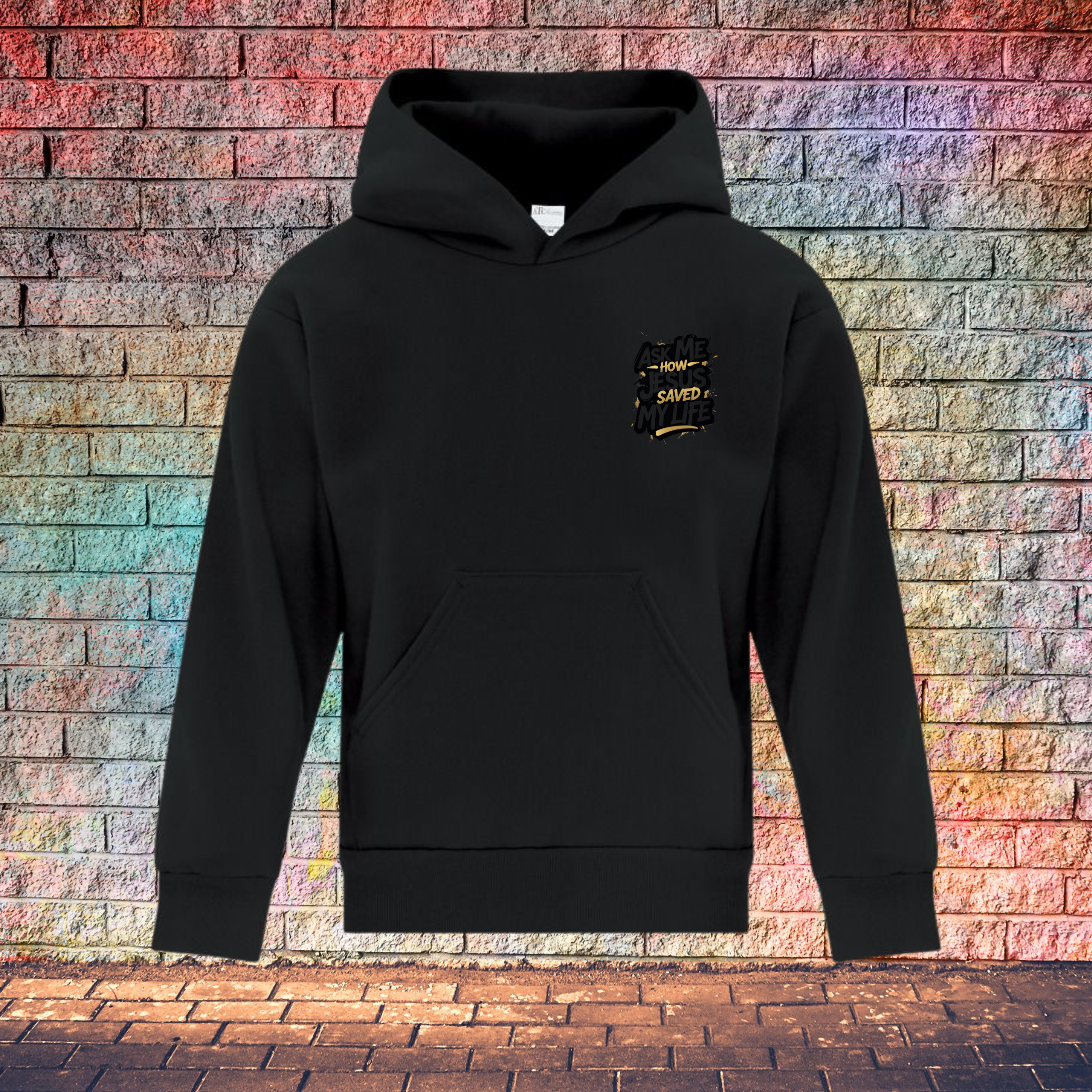 Ask Me How Jesus Saved My Life - Youth Hoodie
