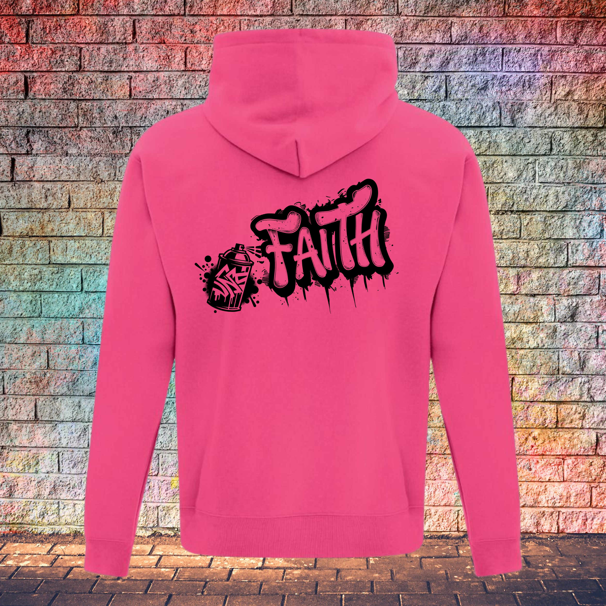 Faith Graffiti Spray - Youth Hoodie