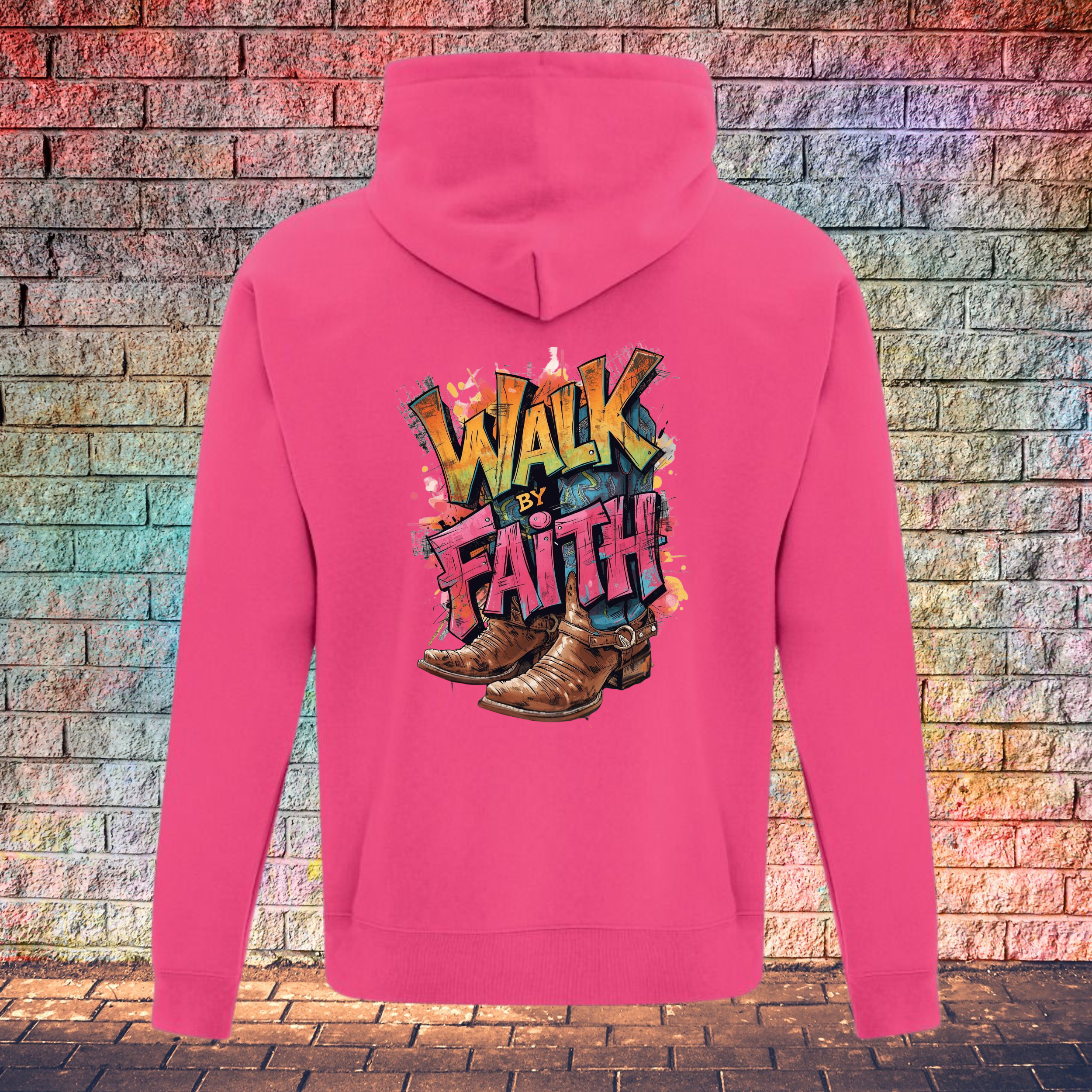 Walk By Faith / Two Boots - Youth Hoodie