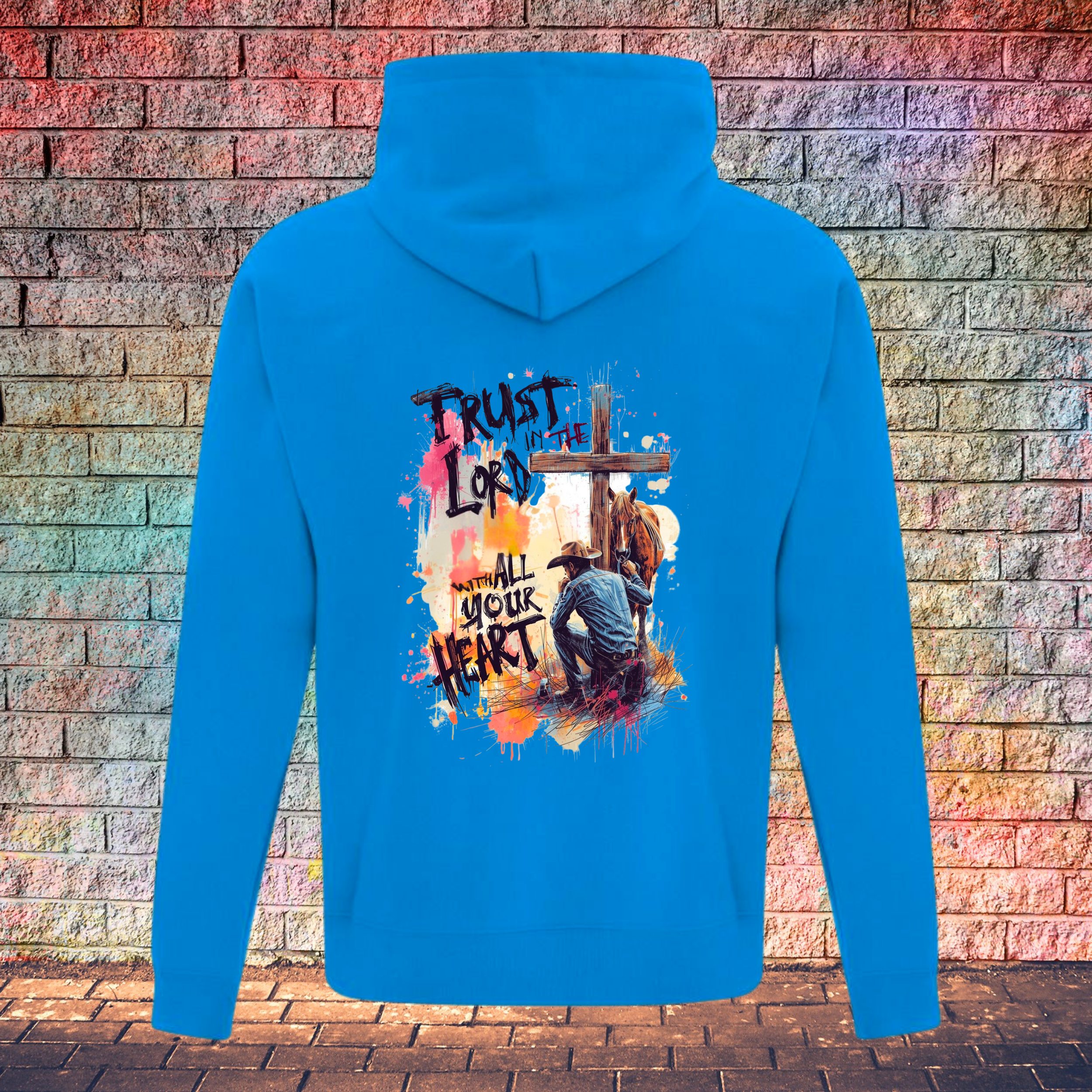 Trust In The Lord With All Your Heart / String Letters - Youth Hoodie