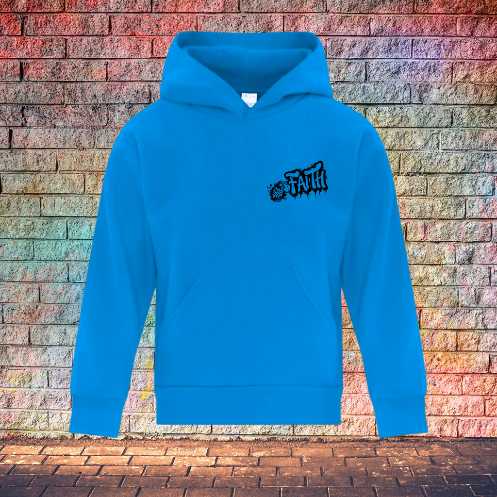 Faith Graffiti Spray - Youth Hoodie