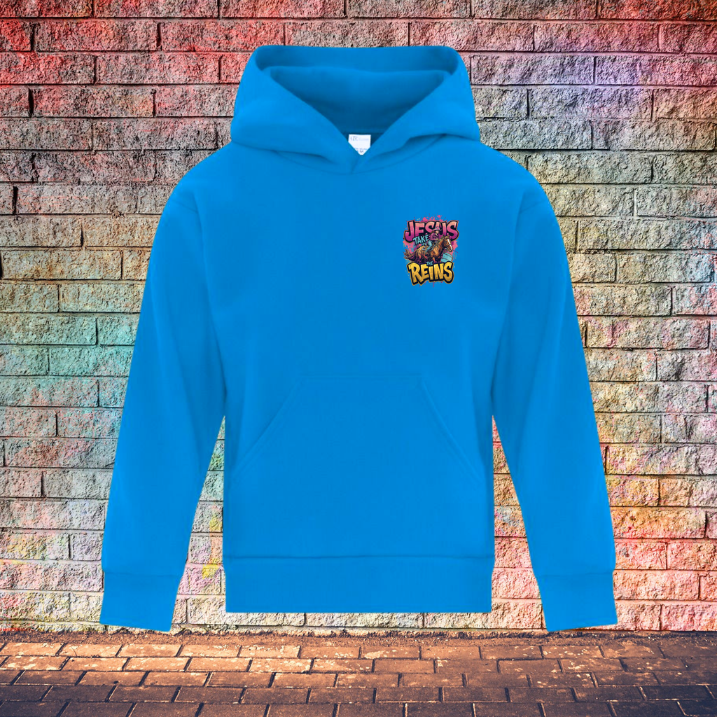 Jesus Take The Reins - Youth Hoodie