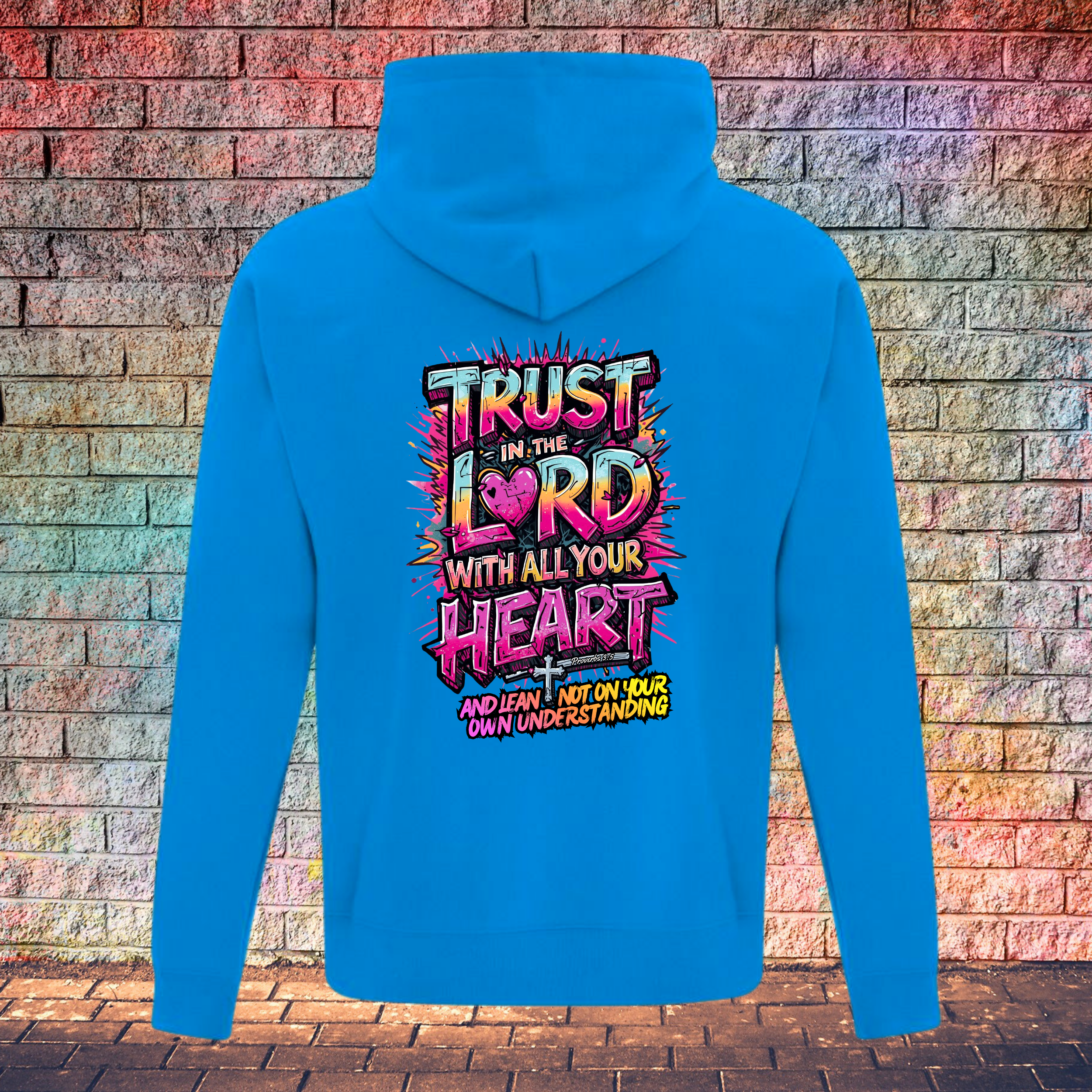 Trust In The Lord With All Your Heart And Lean Not On Your Own Understanding - Youth Hoodie