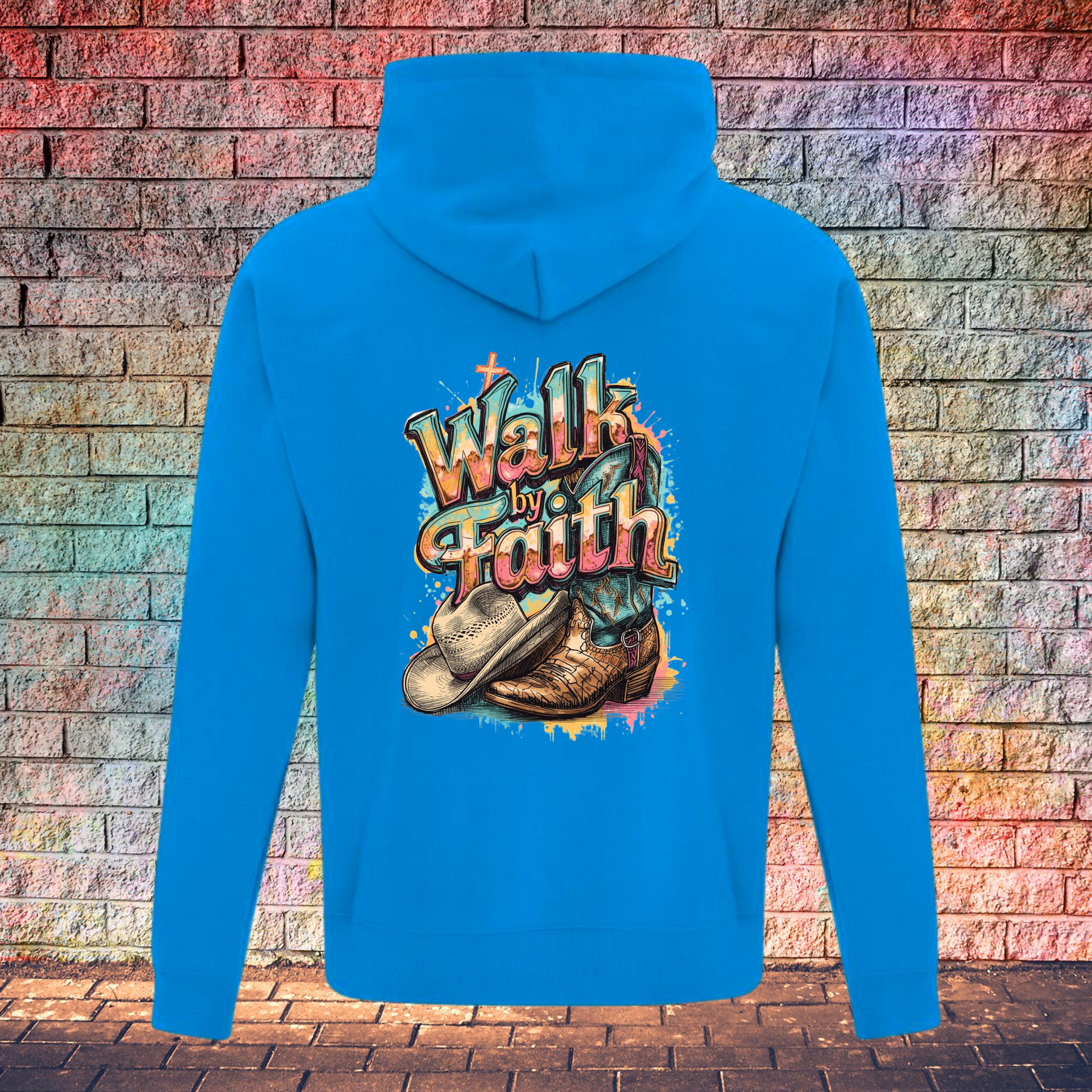 Walk By Faith / Boot and Hat - Youth Hoodie