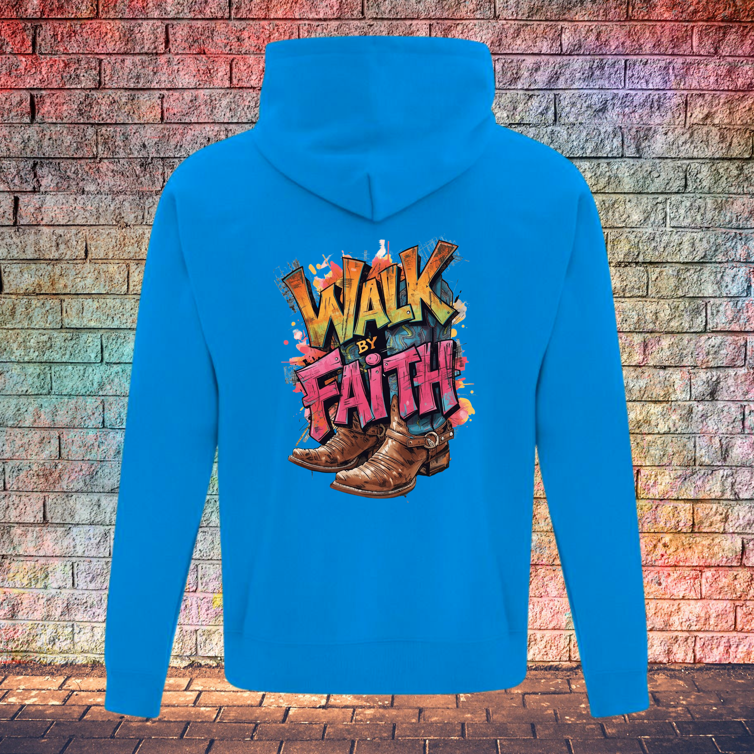 Walk By Faith / Two Boots - Youth Hoodie