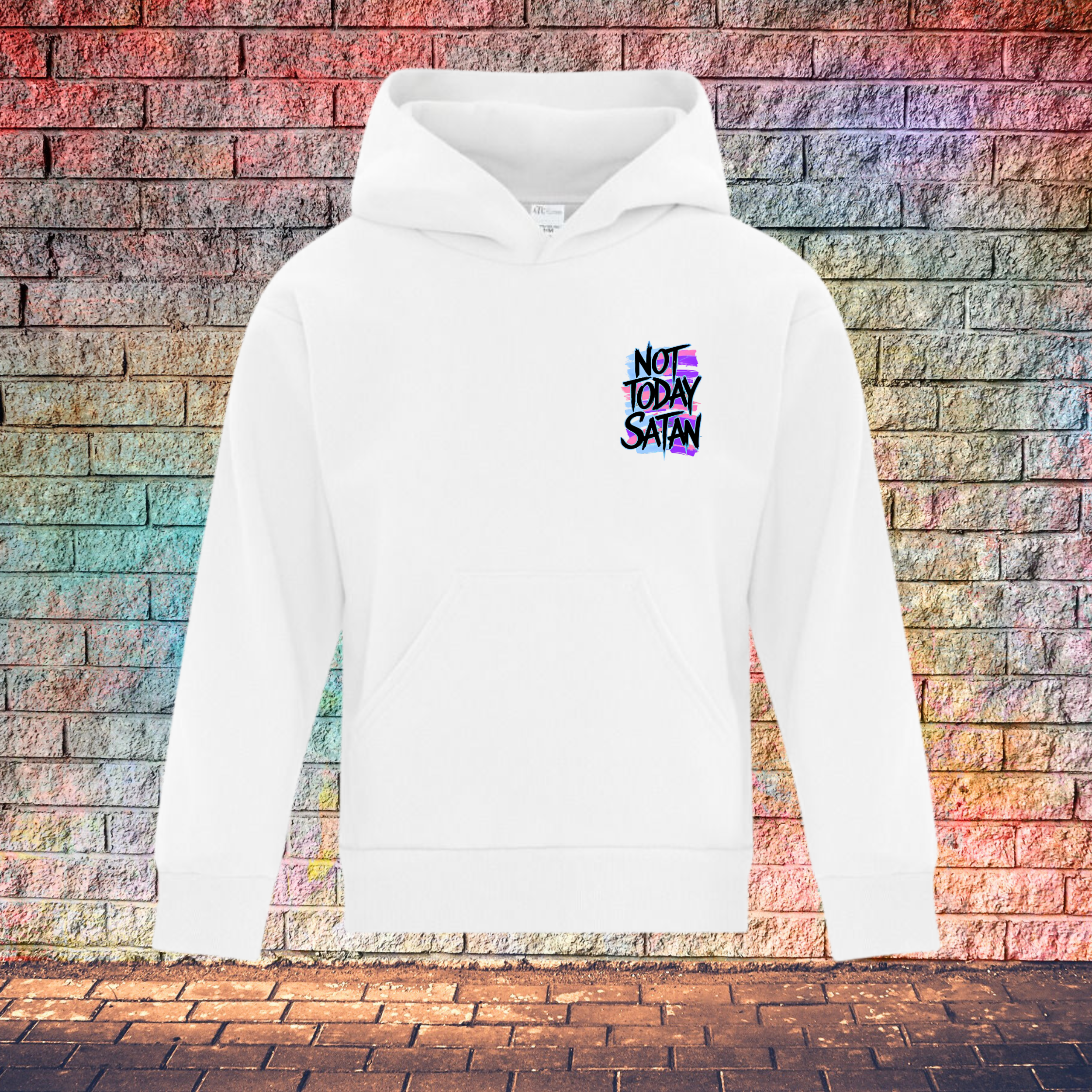 Not Today Satan - Youth Hoodie