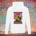 Trust In The Lord With All Your Heart Pink/Yellow - Youth Hoodie
