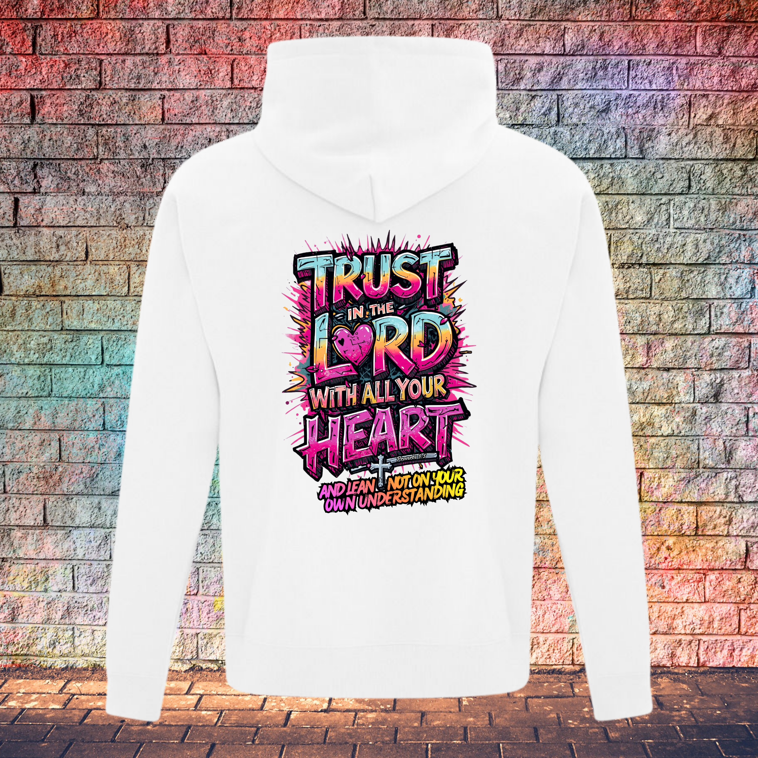 Trust In The Lord With All Your Heart And Lean Not On Your Own Understanding - Youth Hoodie