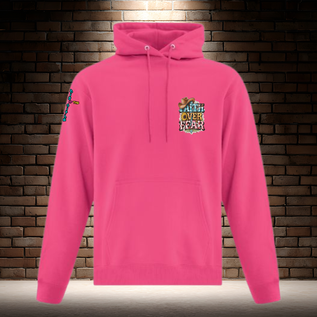 Faith Over Fear - Cowboy Hat Top Left